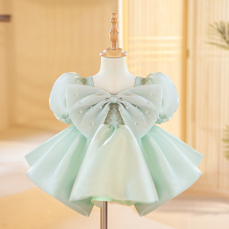 Adorable Big Bow Toddler Birthday Party Dress - Princess Gown for Girls | Perfect for 1st Birthday, Photo Shoots & Special Occasions