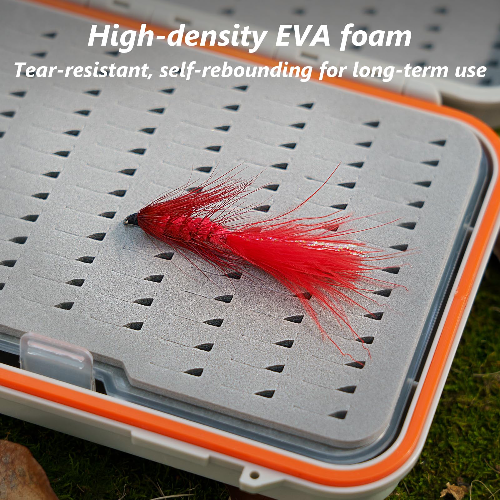 QualyQualy 4-Layer Waterproof Fly Fishing Box – Large Capacity Streamer Storage Tackle Box for Fly Fishing (04, 1PCS) – Perfect for Trout, Bass & Saltwater Fly Fishing Gear Organization