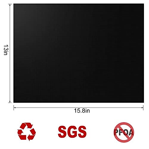 Premium Non-Stick Grill Mat Set of 5 - Heavy Duty Reusable BBQ Baking Mats for Charcoal, Gas & Electric Grills - 15.75 x 13 Inch Easy Clean Barbecue Accessories - Perfect for Backyard Cookouts, Camping & Outdoor Dining