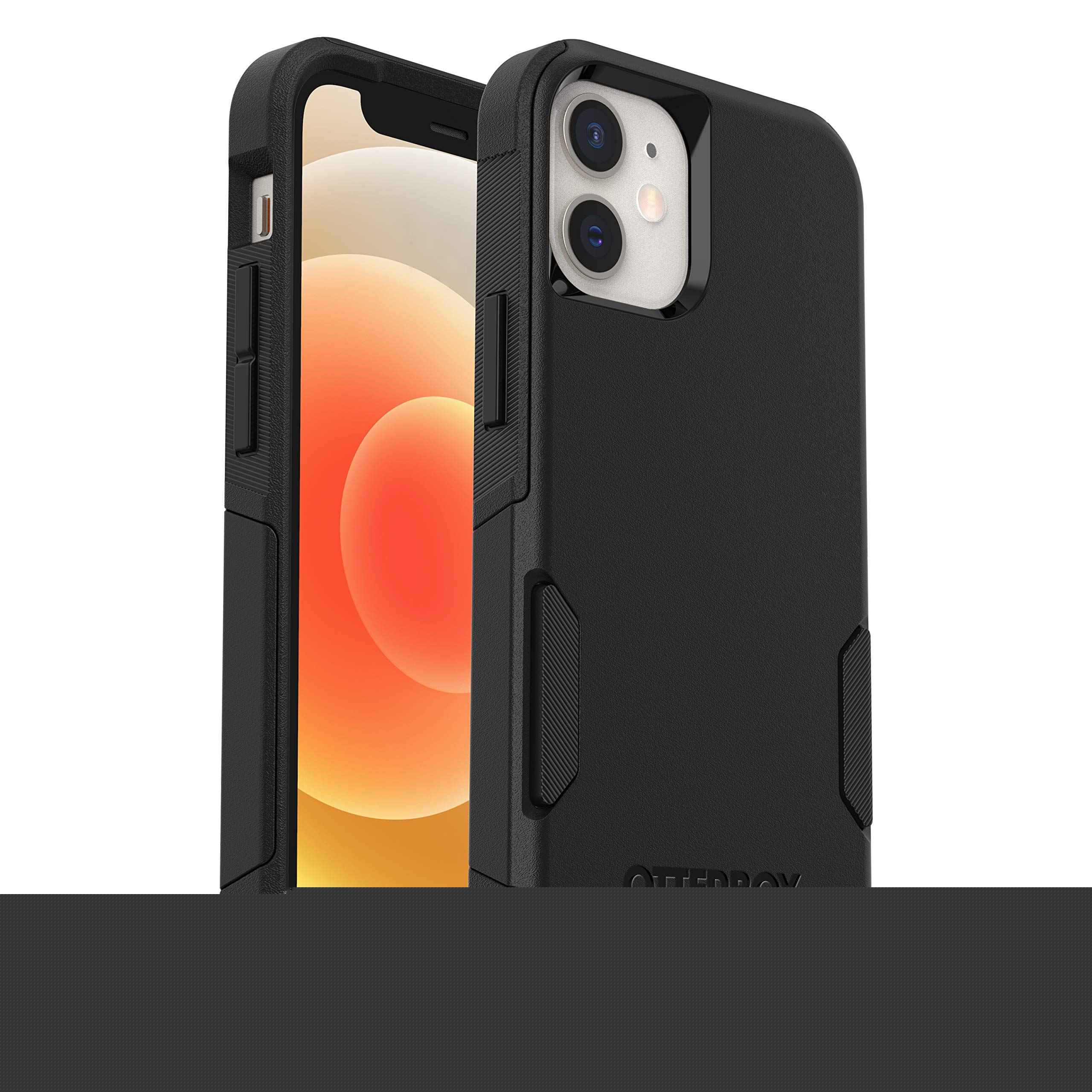 OtterBox Commuter Series Protective Case for iPhone 12 Mini - Slim & Durable Black Phone Cover | Perfect for Work, Travel & Everyday Use
