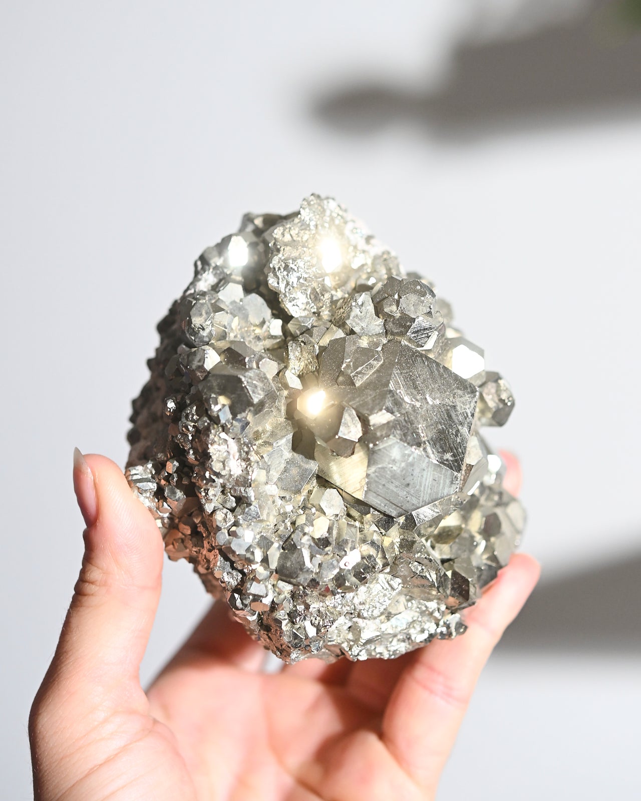 Natural Pyrite Crystal Cluster - 2.6lbs Raw Mineral Specimen for Home Decor, Meditation & Healing | Perfect for Rock Collectors, Feng Shui & Spiritual Practices