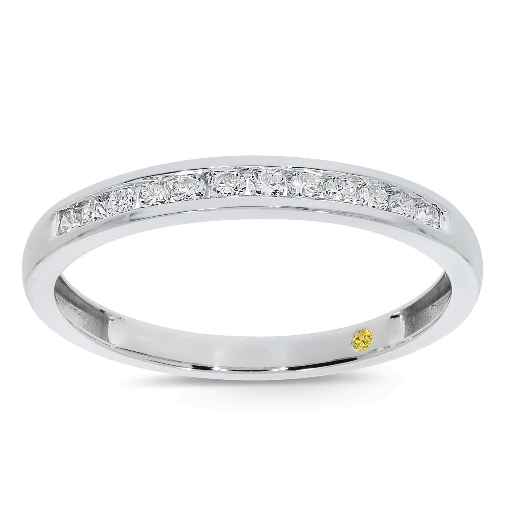 Lab Grown Diamond Wedding Rings for Women - 10K Yellow, White & Rose Gold Certified 1/6-1/2 Carat Channel Set Diamond Bands | Anniversary, Engagement & Wedding Jewelry Gift for Her | Perfect for Proposals, Vow Renewals & Special Occasions