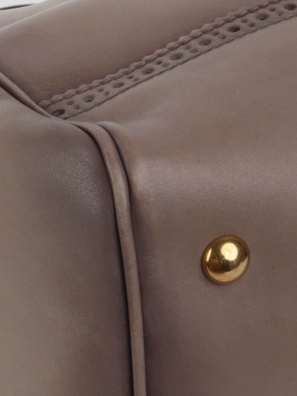 Gucci Taupe Duilio Brogue Tote Bag for Women - Luxury Leather Handbag with Shoulder Strap - Perfect for Work, Travel & Everyday Use