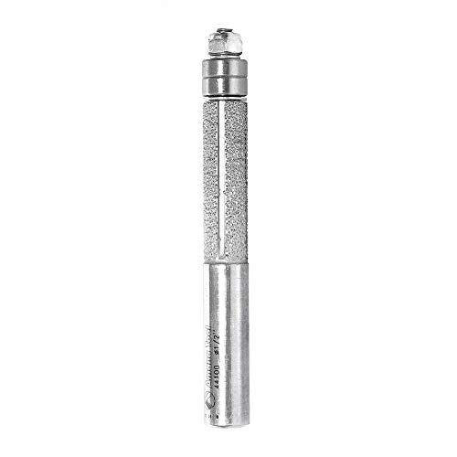 Amana Tool 44100 Diamond Coated Flush Trim Router Bit for Fiberglass, Carbon Fiber & Composite Cutting – Perfect for CNC Routing, Woodworking, and DIY Projects