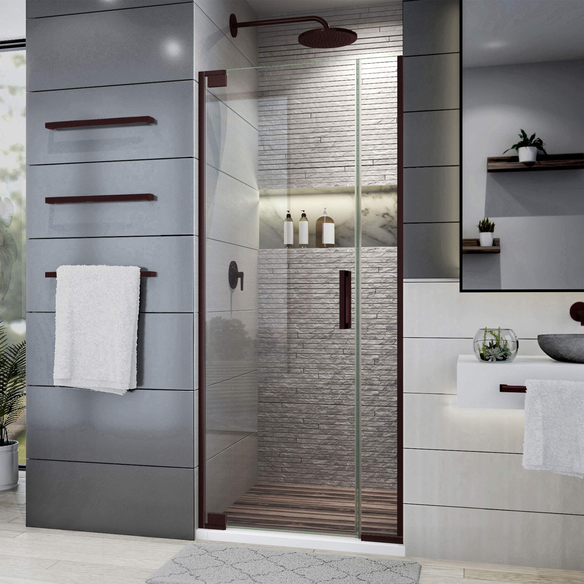 DreamLine Elegance Plus Frameless Pivot Shower Door 30-30 3/4