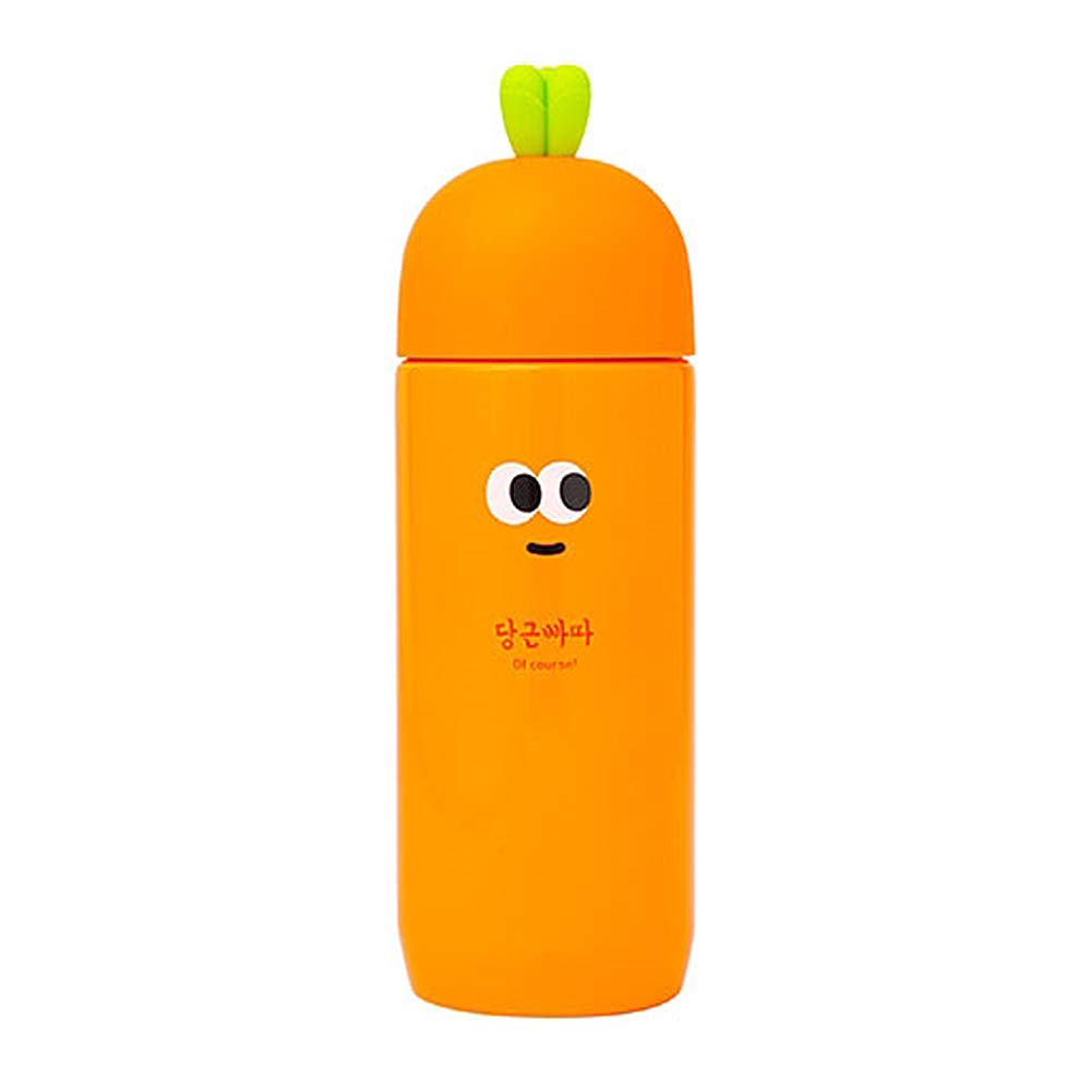 Artbox Qute 10oz Stainless Steel Vacuum Insulated Tumbler with Lid - Cute Carrot Design for Hot & Cold Drinks - Perfect for Office, Travel, and Outdoor Activities