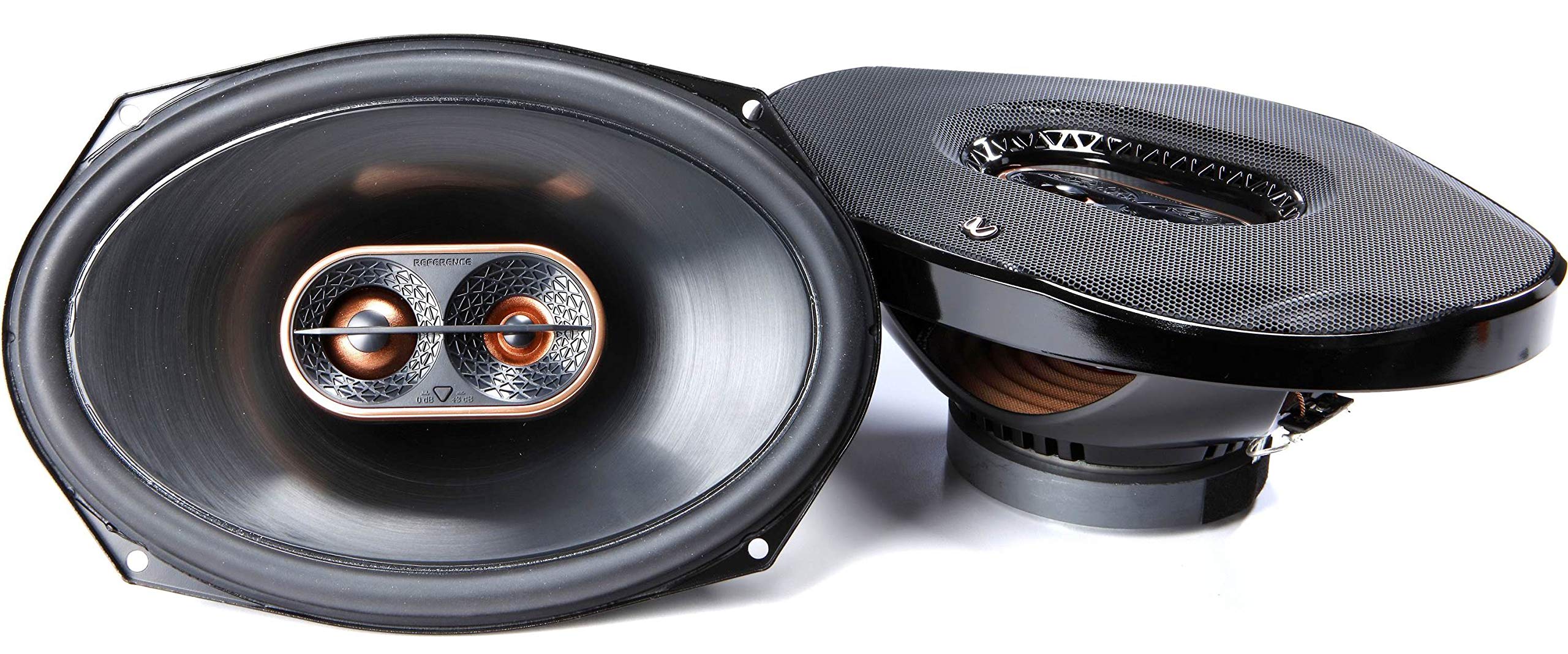 Infinity Reference REF-9633IX 6x9 Inch 3-Way Coaxial Car Speakers - 300 Watts Peak Power (100W RMS) - High-Performance Audio for Cars, Trucks & SUVs - Perfect for Upgrading Your Vehicle Sound System