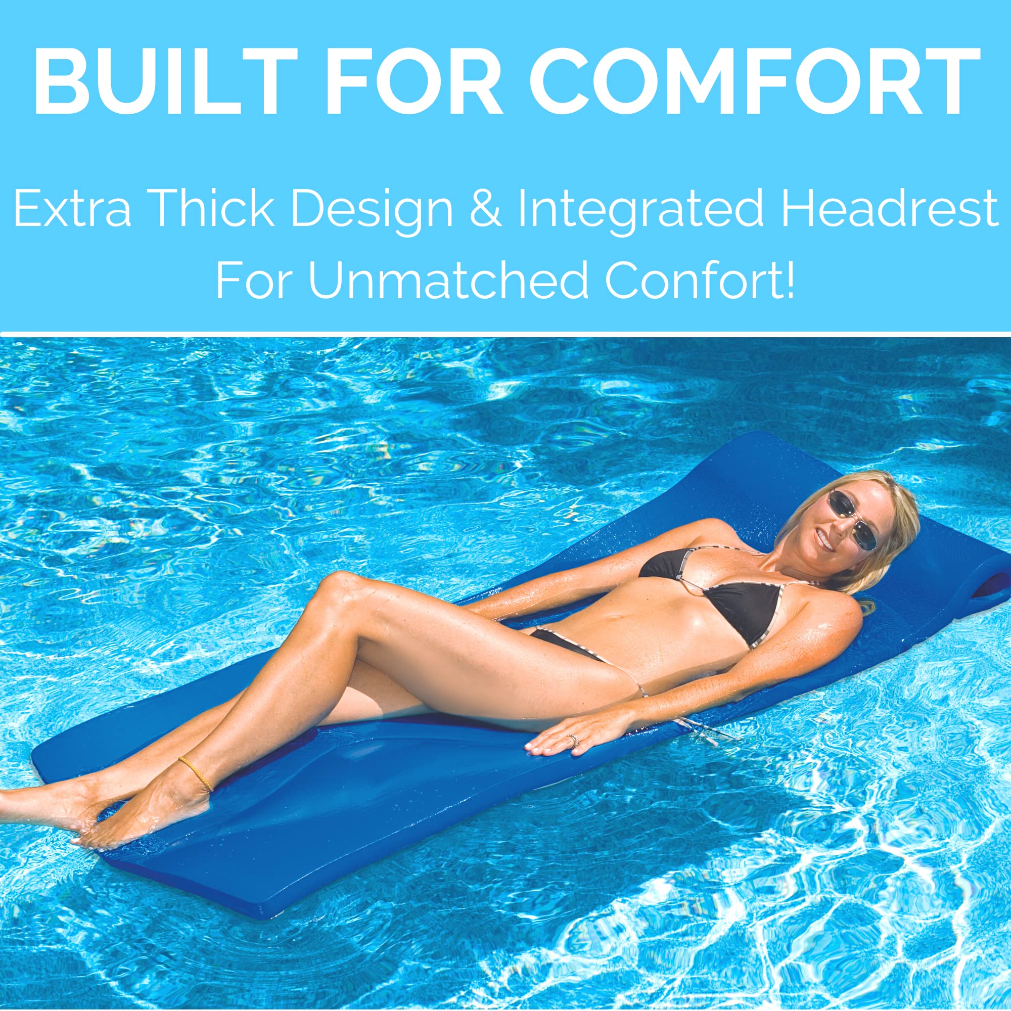 SWIMLINE ORIGINAL Foam Pool Float for Adults - Ultra Soft Sofskin Floating Mattress | 1.25