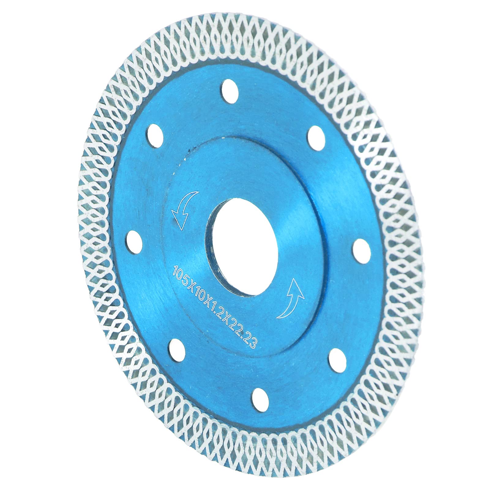4-Inch Universal Saw Blade for Angle Grinder - 13200 RPM X-Shaped Teeth for Cutting Granite, Tile, and Stone - Durable Blue Blade for DIY Projects and Professional Use