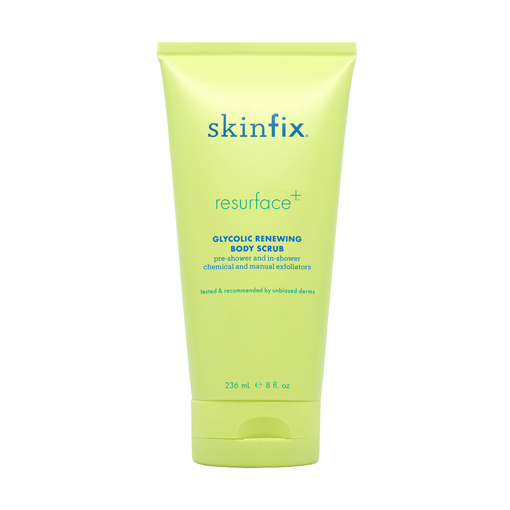 Resurface+ Glycolic Renewing Scrub - Exfoliating Facial Cleanser for Glowing Skin | Brightening & Anti-Aging | Perfect for Daily Skincare Routine & Acne Treatment