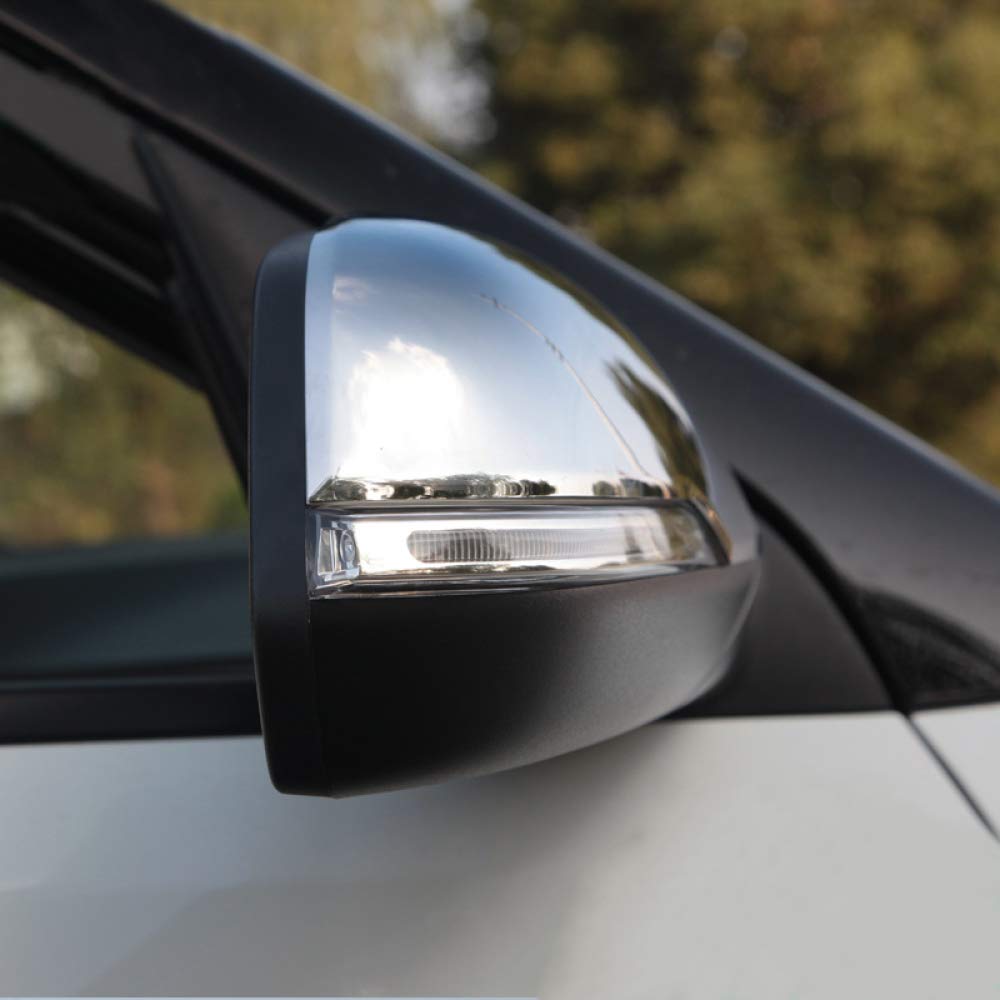 ABS Chrome Side Mirror Covers for Hyundai Creta IX25 2016-2019 - Exterior Rearview Mirror Trim Accessories | Enhance Style & Protection for Daily Driving & Car Shows