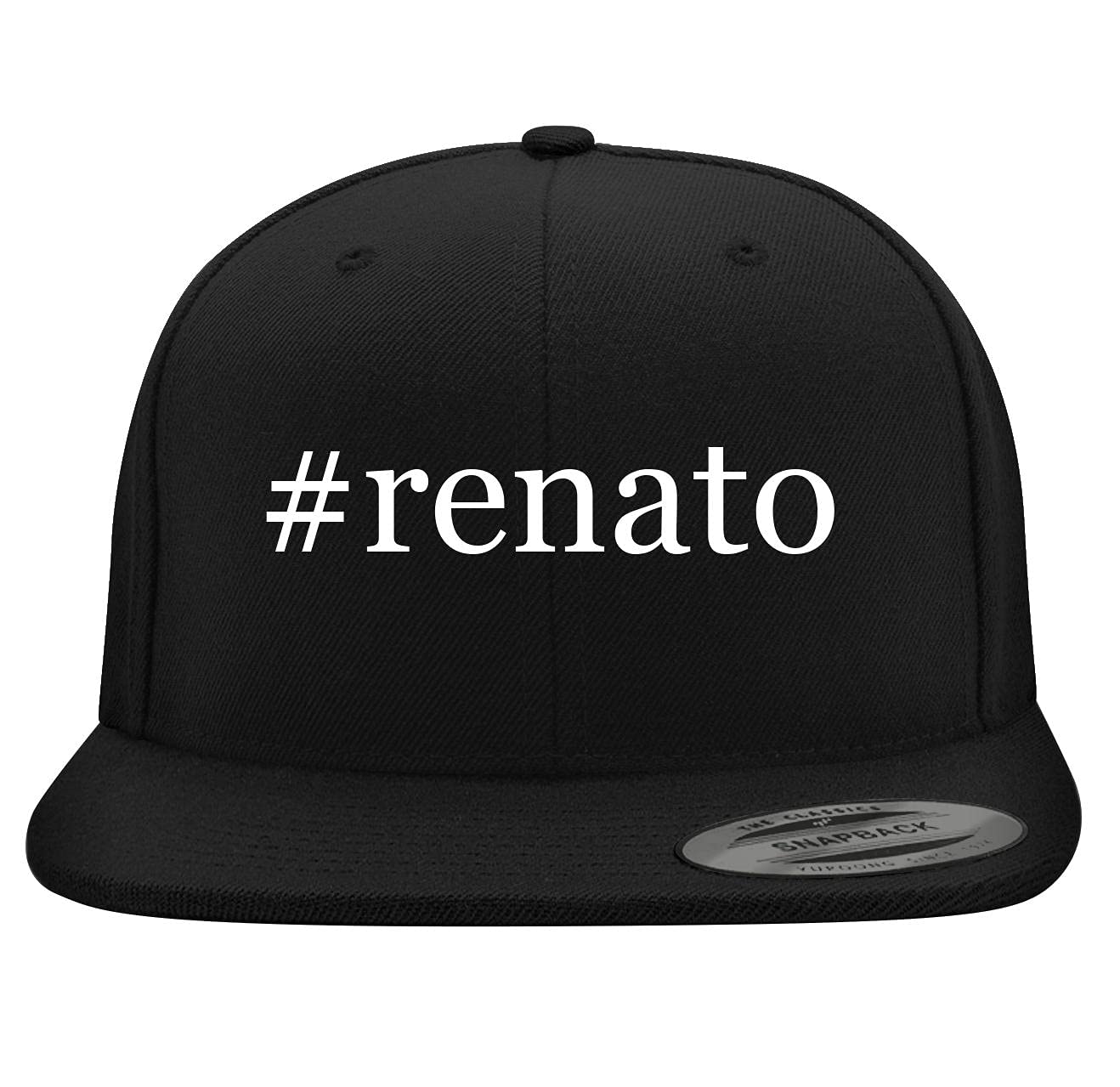 BH Cool Designs #Renato - Yupoong 6089 Structured Flat Bill Snapback Hat | Embroidered Trendy Baseball Cap for Men & Women | Casual Wear, Street Fashion, Sports Events