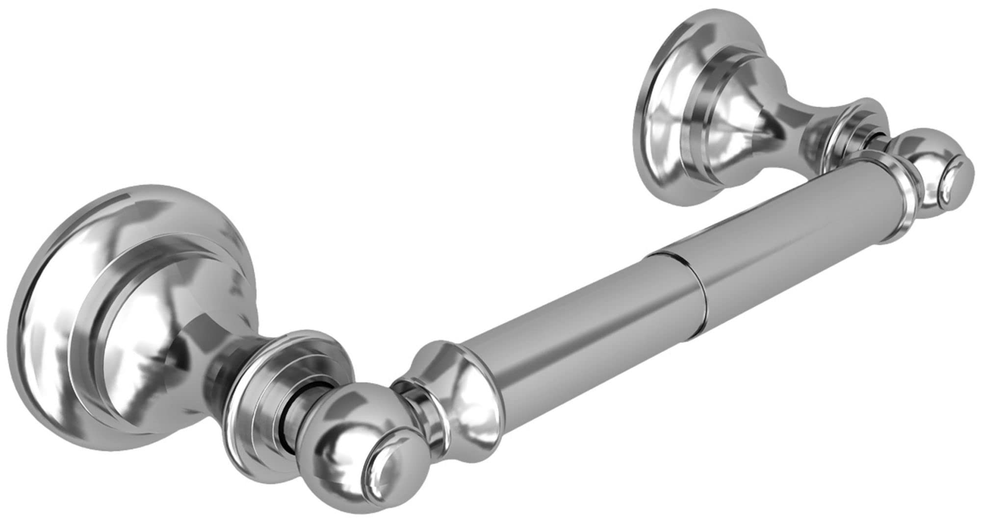 Newport Brass 35-28 Sutton Double Post Toilet Paper Holder, Polished Chrome - Elegant Bathroom Tissue Dispenser for Modern Homes & Luxury Hotels