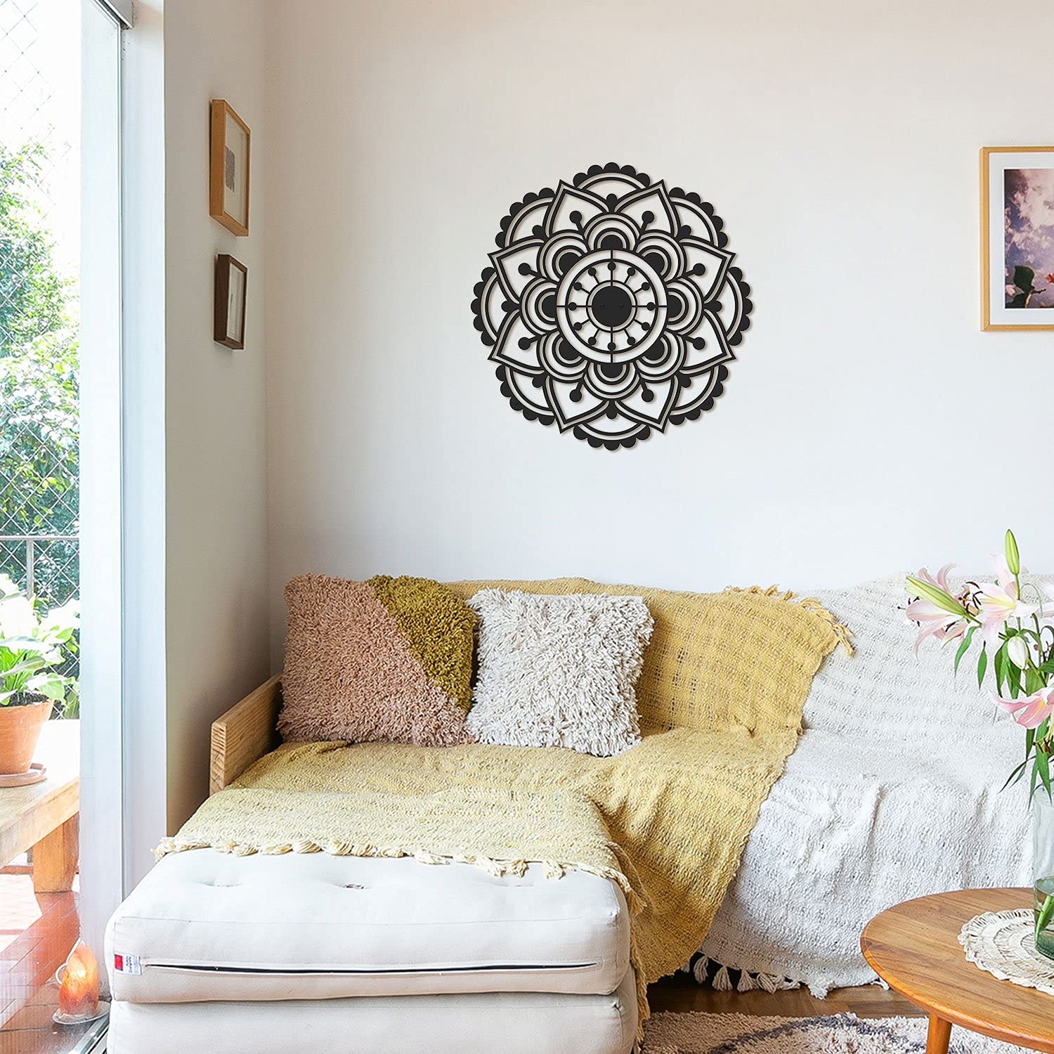 Mandala Metal Wall Art - Handmade Decor for Living Room & Bedroom