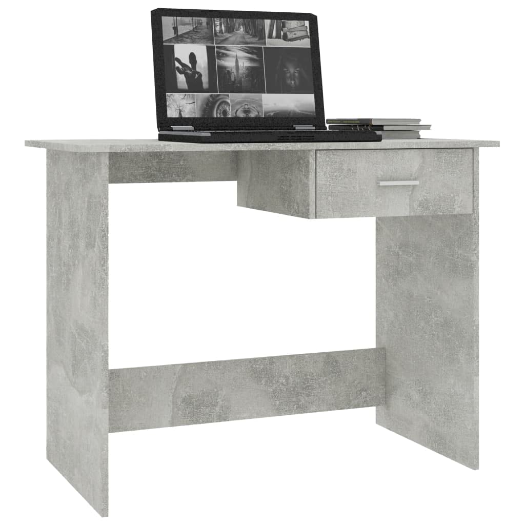 CHARMMA Modern Concrete Gray Office Desk - 39.4