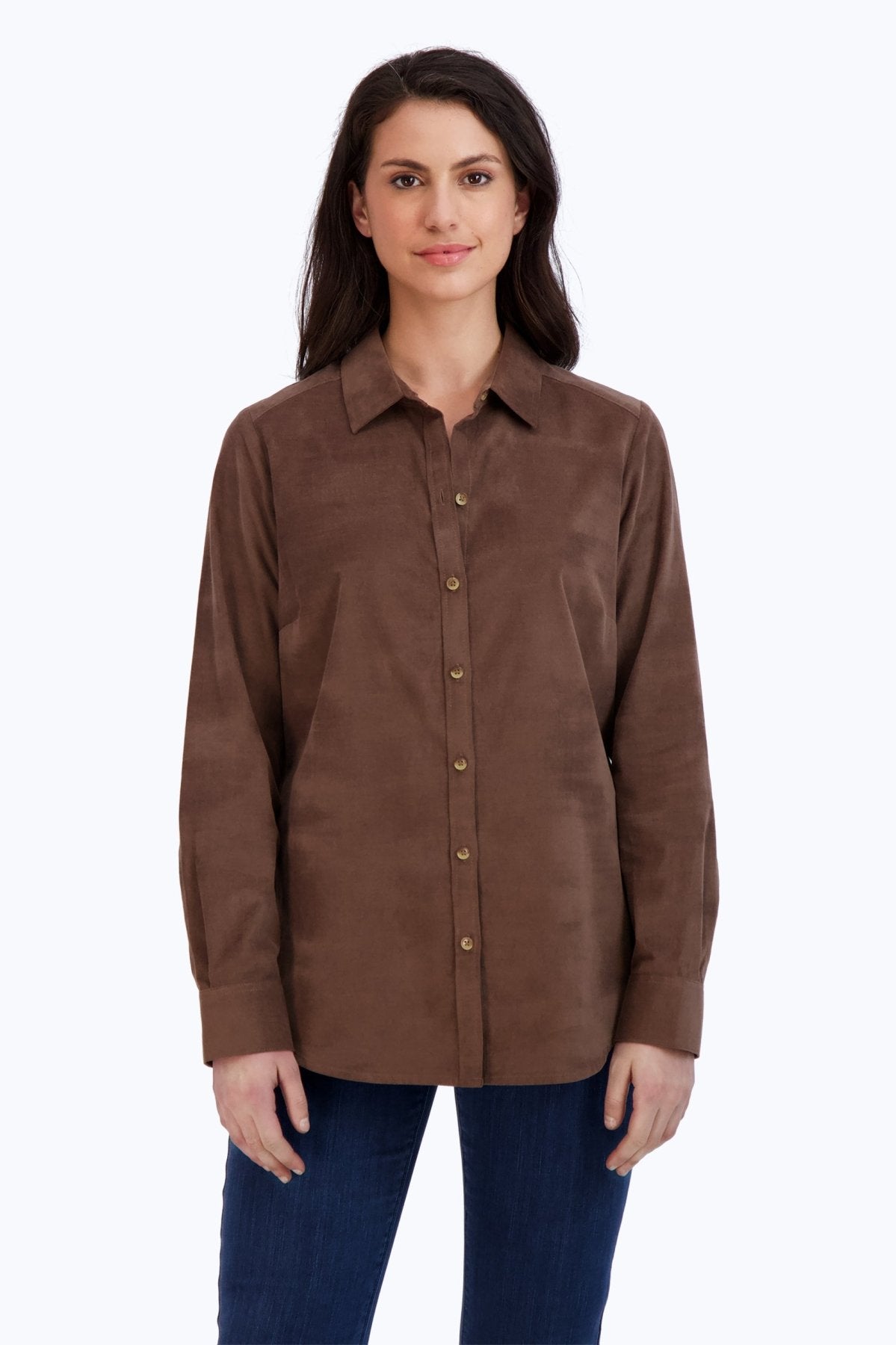 Haven Pinwale Corduroy Long Sleeve Shirt for Men - Comfortable Casual Button Down Top for Fall & Winter - Perfect for Office, Dating, and Outdoor Activities