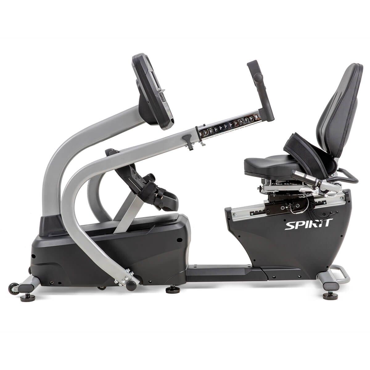 Spirit Fitness MS300 Recumbent Stepper - Low Impact Exercise Bike for Home Workout, Seniors & Physical Therapy | Compact Cardio Machine for Small Spaces & Rehab