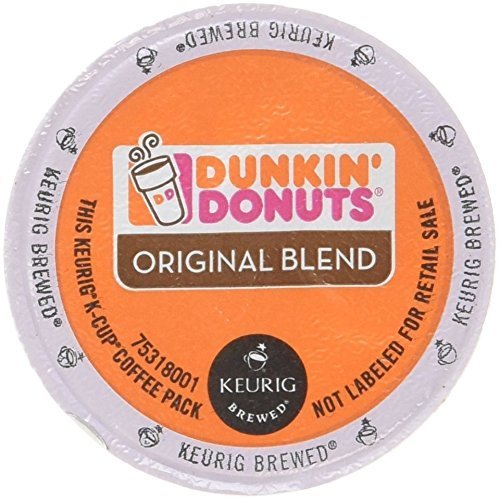 Dunkin' Donuts Original Blend Medium Roast Coffee K-Cups for Keurig Brewers (144 Count, 2.3 lb) - Perfect for Home, Office & Morning Coffee Break