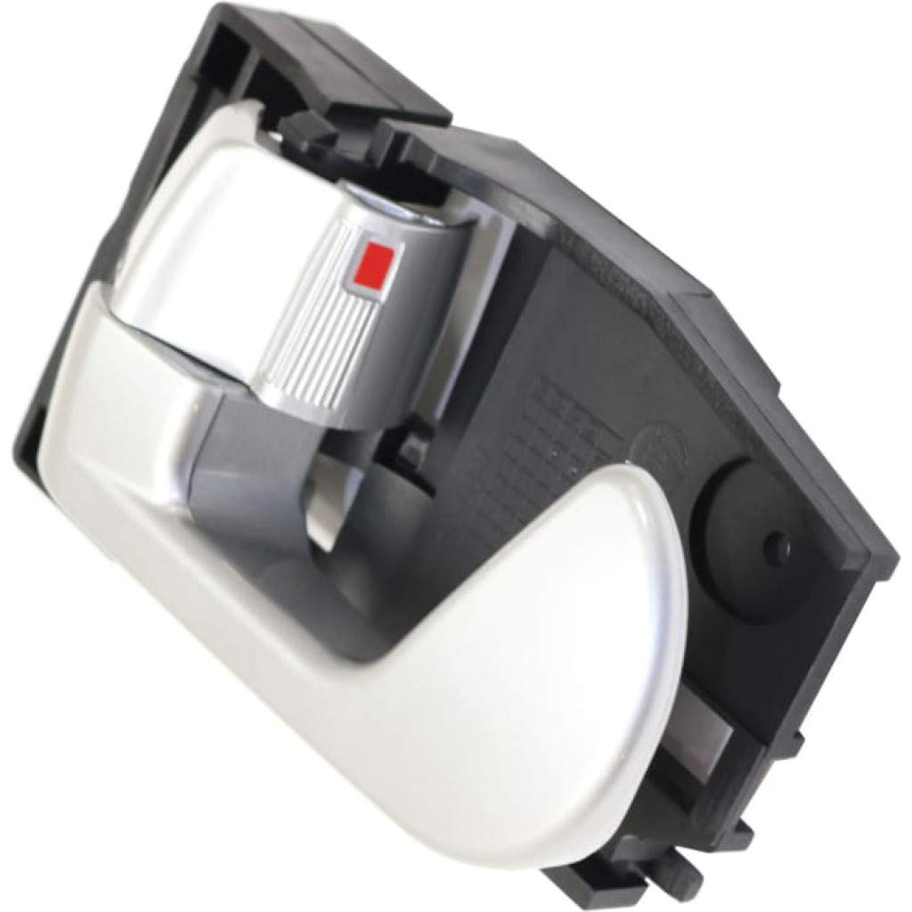 Mitsubishi Endeavor Interior Door Handle 2004-2011 - Front or Rear Driver Side Silver with Door Lock Button | Compatible with All Submodels | Perfect for Car Door Repair & Replacement