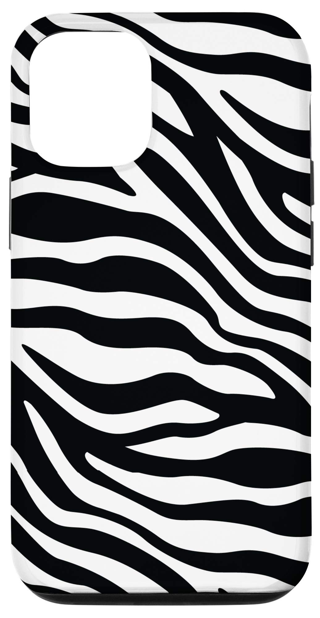 iPhone 12/12 Pro Zebra Print Phone Case - Durable Animal Pattern Protective Cover for iPhone 12 & 12 Pro - Perfect for Outdoor Adventures, Travel & Daily Use