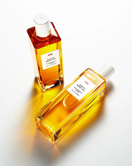 08 Buriti Body Oil - 100% Natural Hydrating & Nourishing Oil for Dry Skin - Perfect for Massage, After Shower & Daily Moisturizing