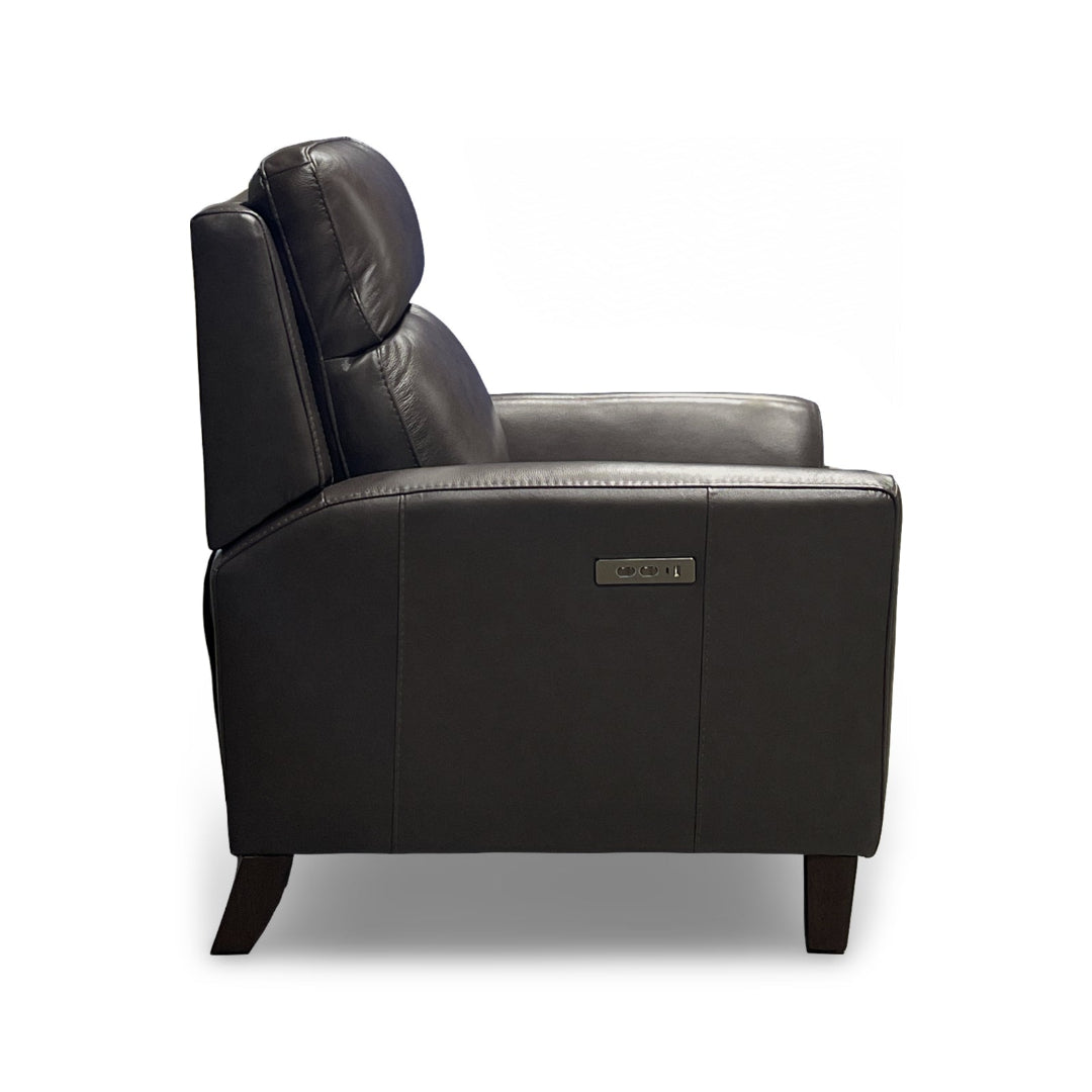 Premium Fairchild Leather Power Recliner Chair with High Leg Design - Perfect for Living Room, Home Theater & Office Comfort