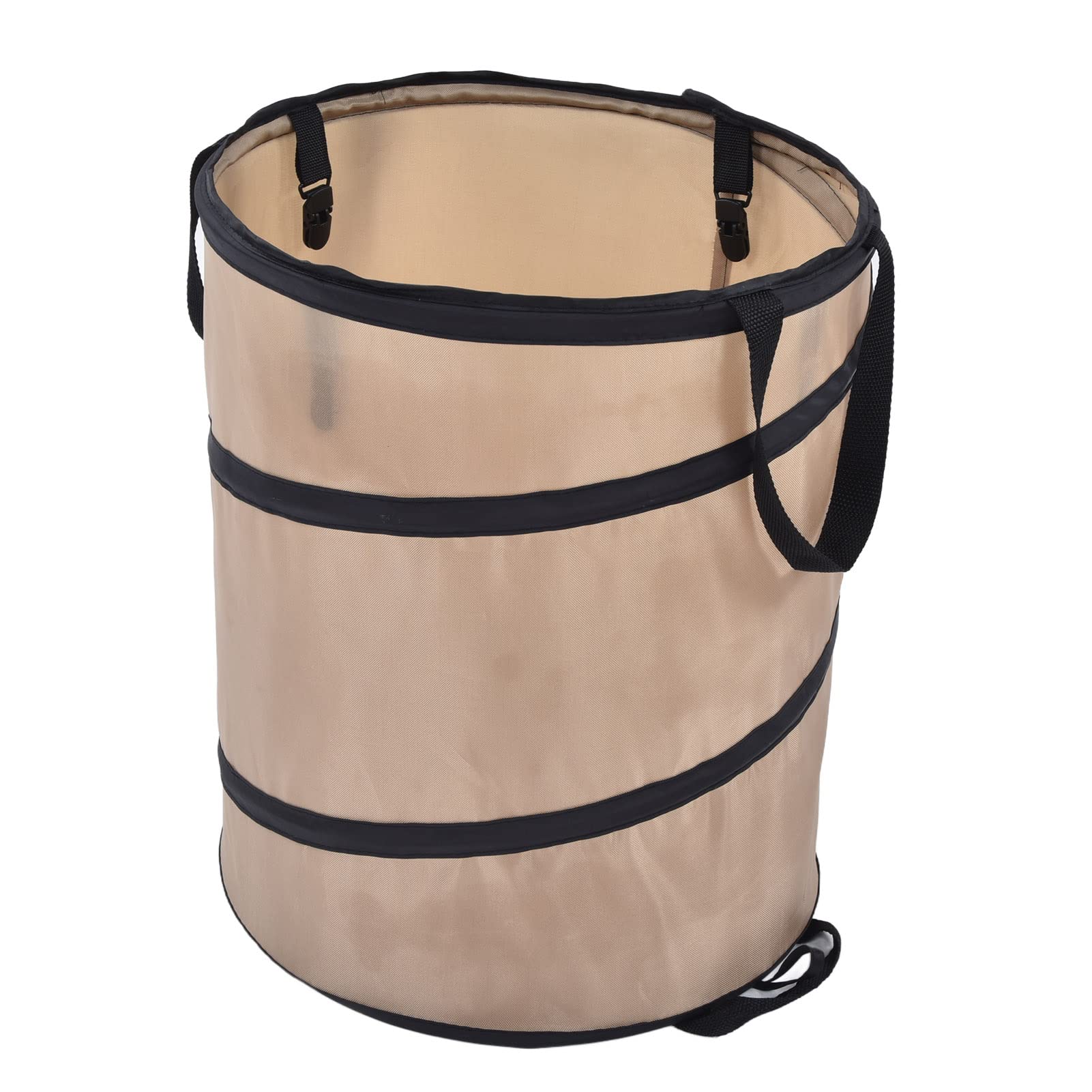 Collapsible Leaf Trash Can - Fast Rebound Oxford Cloth Camping Waste Bin for Outdoor, Picnic, Hiking & Travel - Portable Foldable Trash Container for Backpacking & RV Trips