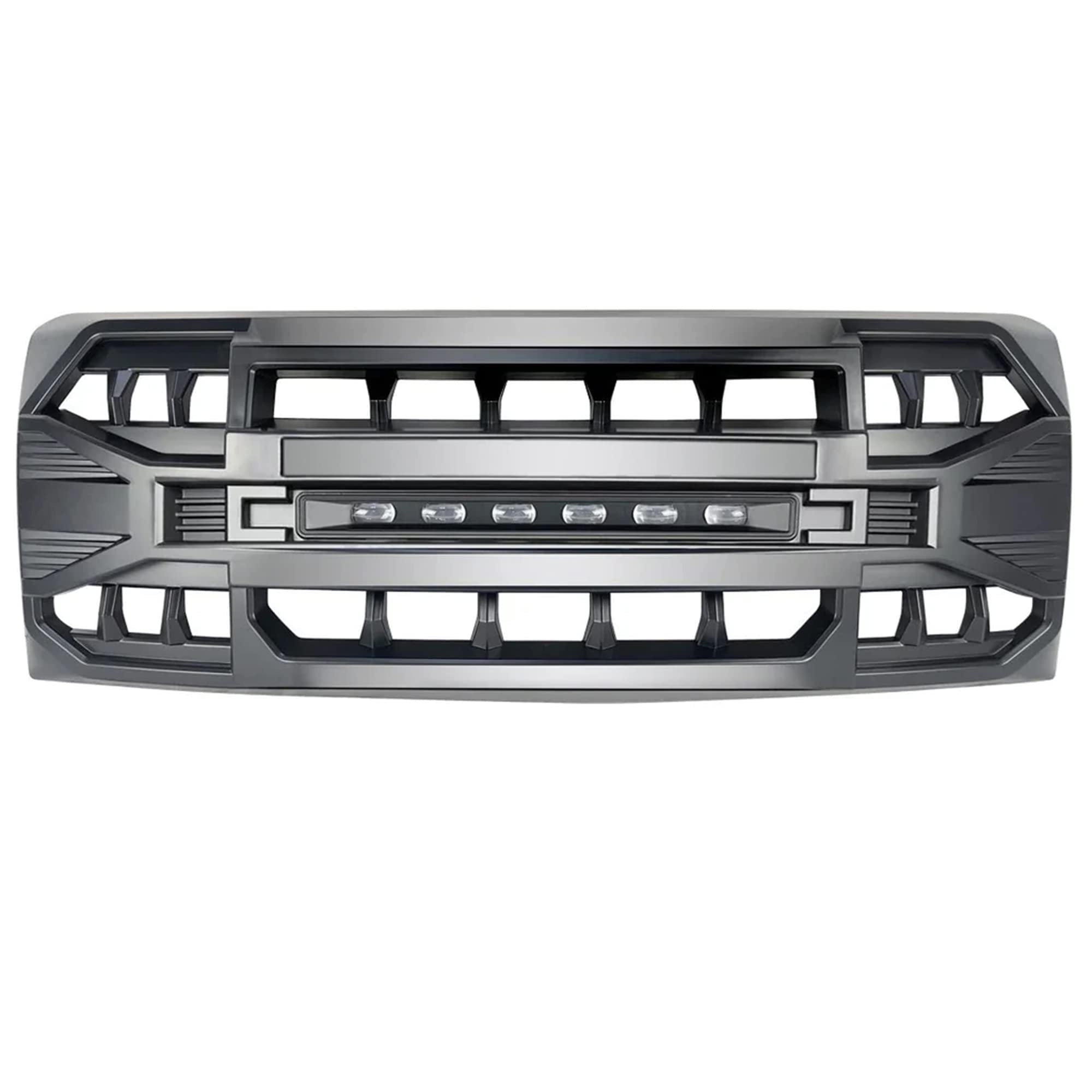 2009-2014 Ford F150 Front Grille Replacement - Matte Black Off-Road Style with LED Lights | Durable Aftermarket Grill Upgrade for Truck Accessories & Off-Road Adventures