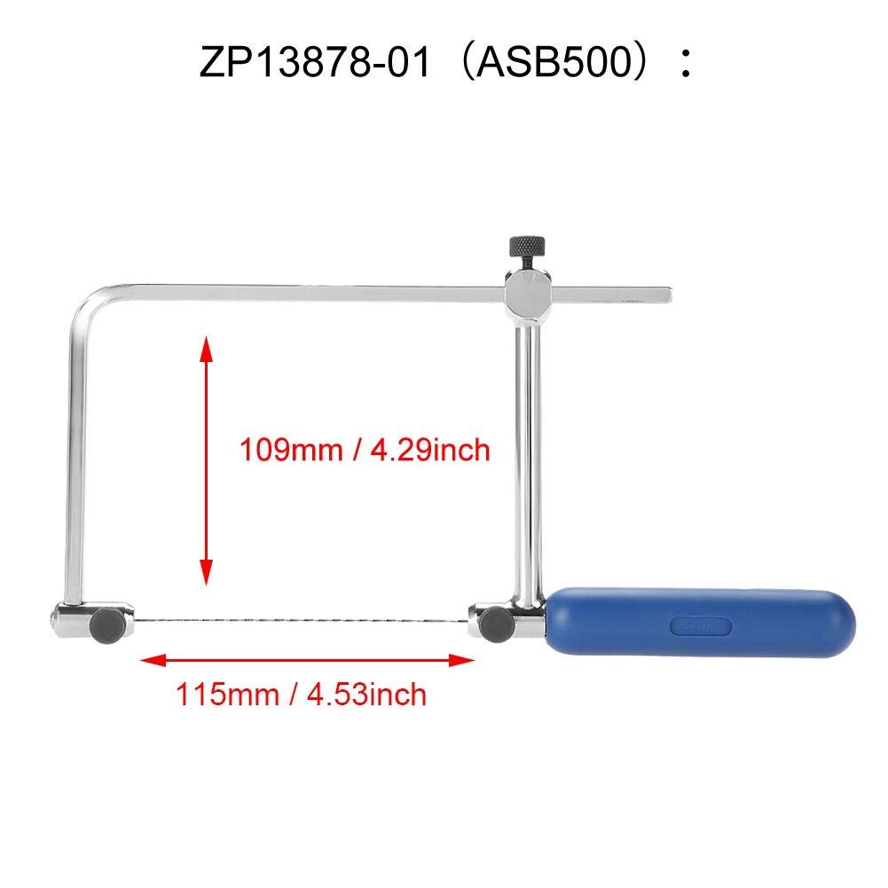 Adjustable U-Shaped Jewelry Saw Frame with 6 Spiral Saw Blades - Precision Cutting Tool for Jewelry Making, Metal Crafting & DIY Projects | Perfect for Goldsmiths, Hobbyists & Professional Jewelers