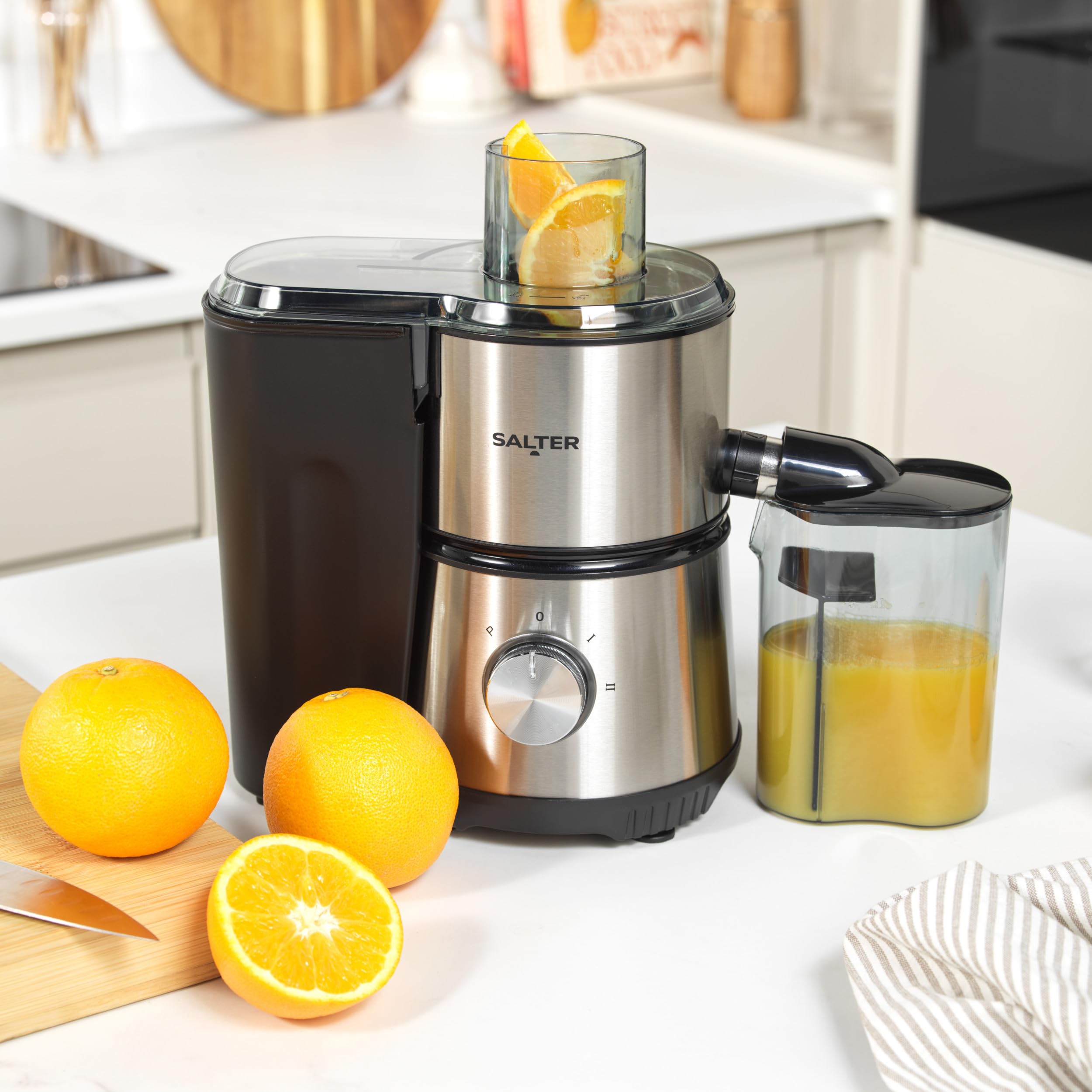 Salter 4-in-1 Juicer Blender - 400W for Smoothies & Coffee Grinding | Home & Gym Use