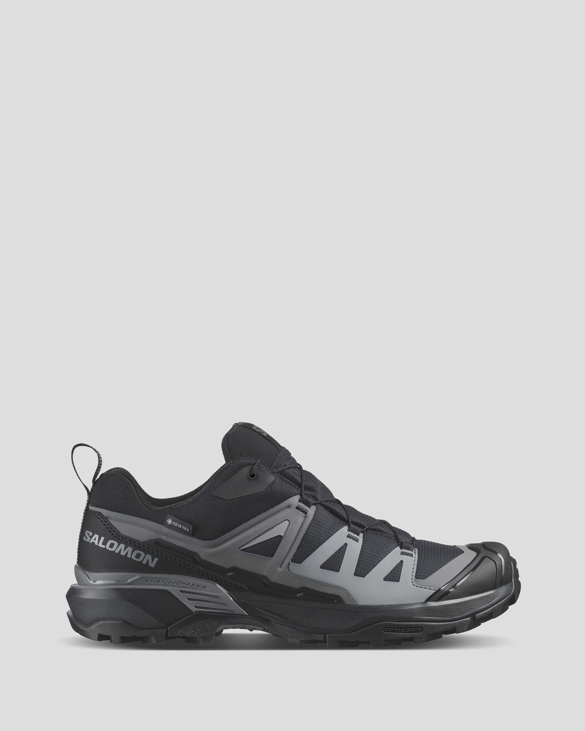 Salomon X Ultra 360 GTX Men's Waterproof Hiking Boots - Black/Magnet/Quiet Shade - Lightweight & Durable for Outdoor Adventures, Trail Running & Mountain Trekking