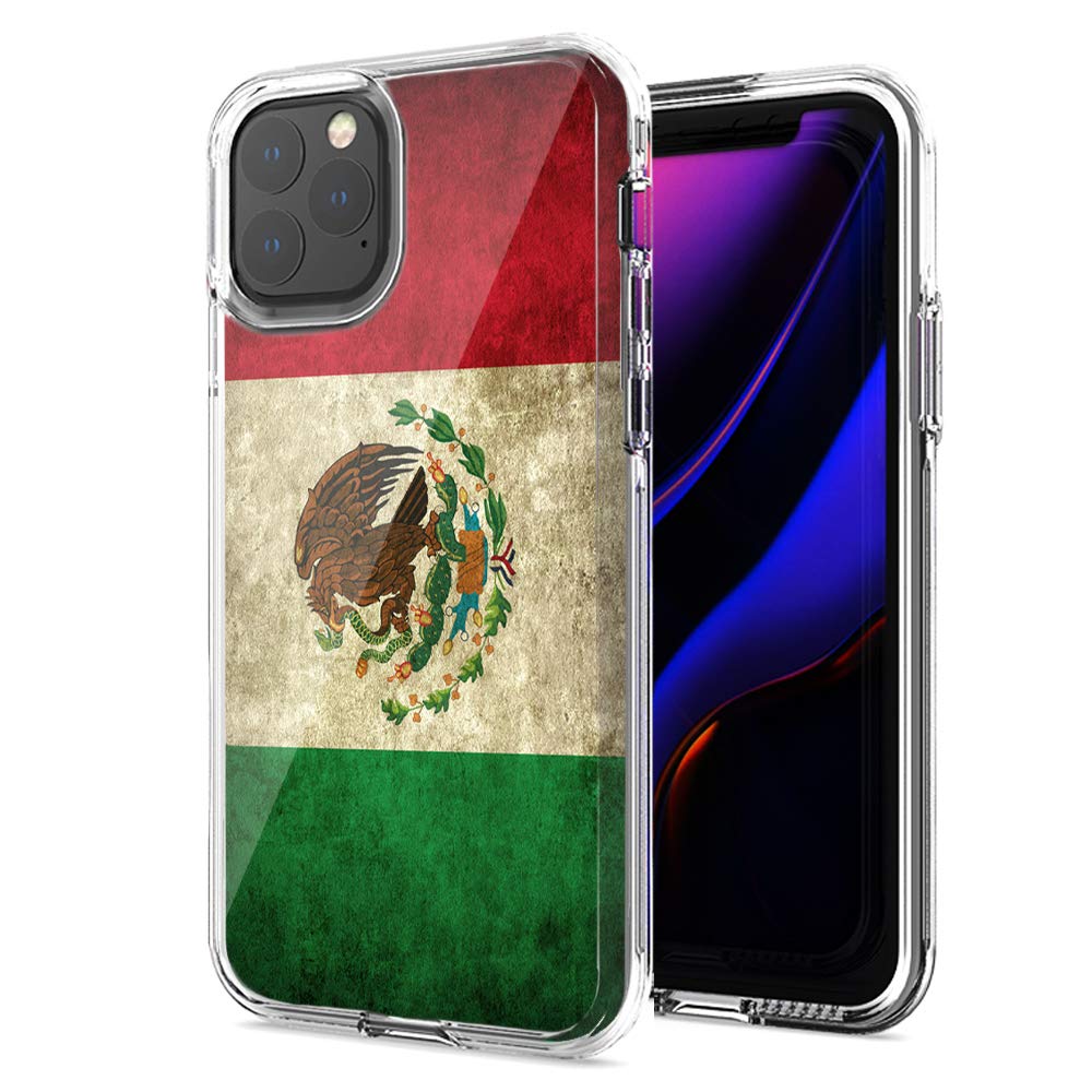 Mexico Flag Design Double Layer Shockproof Case for Apple iPhone 12 Pro/12 - Durable Protective Phone Cover with Stylish National Pride | Perfect for Travel, Gifts & Everyday Use