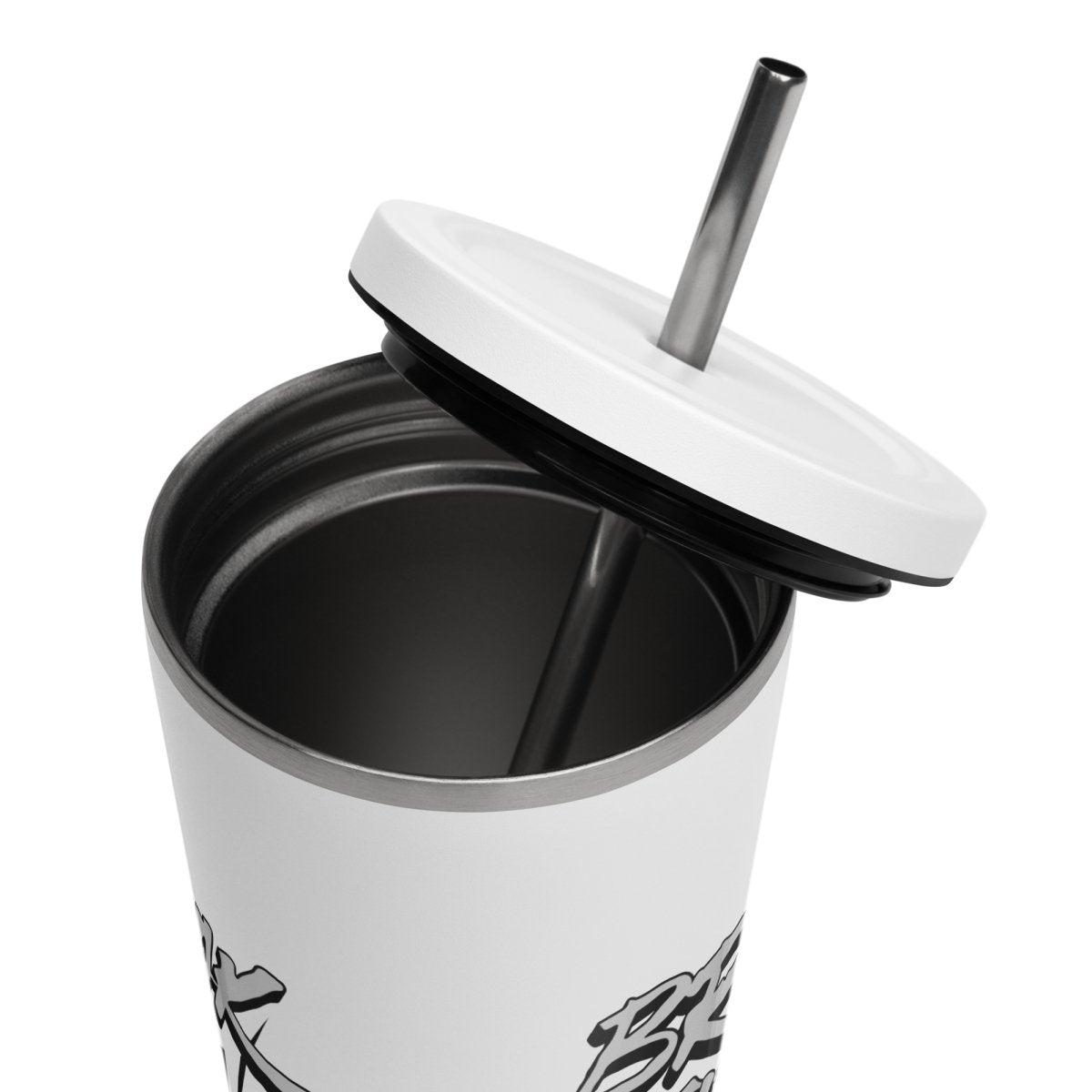 Insulated Tumbler with Straw - 20oz Leakproof Stainless Steel Travel Mug for Hot & Cold Drinks - Perfect for Office, Gym, Hiking and Outdoor Activities