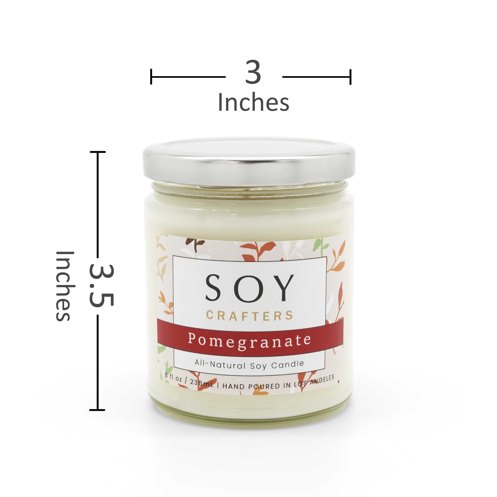 Lavender & Sage Scented Soy Candle - 100% Natural, Chamomile & Rosemary Infused | 9oz Clear Jar Candle for Home Relaxation, Spa, Yoga & Meditation