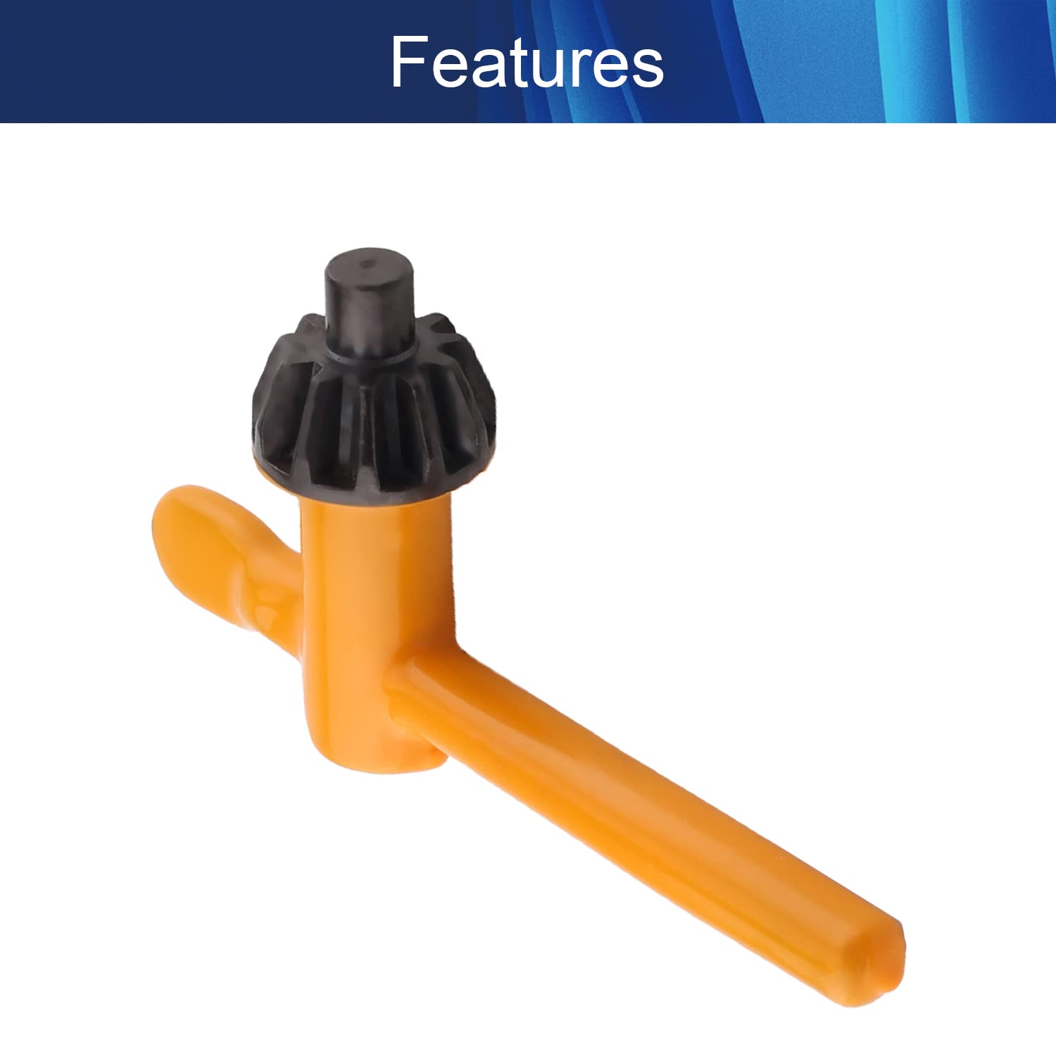 **24.9mm Gear Diameter Replacement Drill Chuck Key - 11 Teeth 8mm Pilot Drill Chuck Wrench for 5-20mm Drill Chuck (Yellow, 2 Pcs) - Perfect for Power Drills, Woodworking & Metalworking**