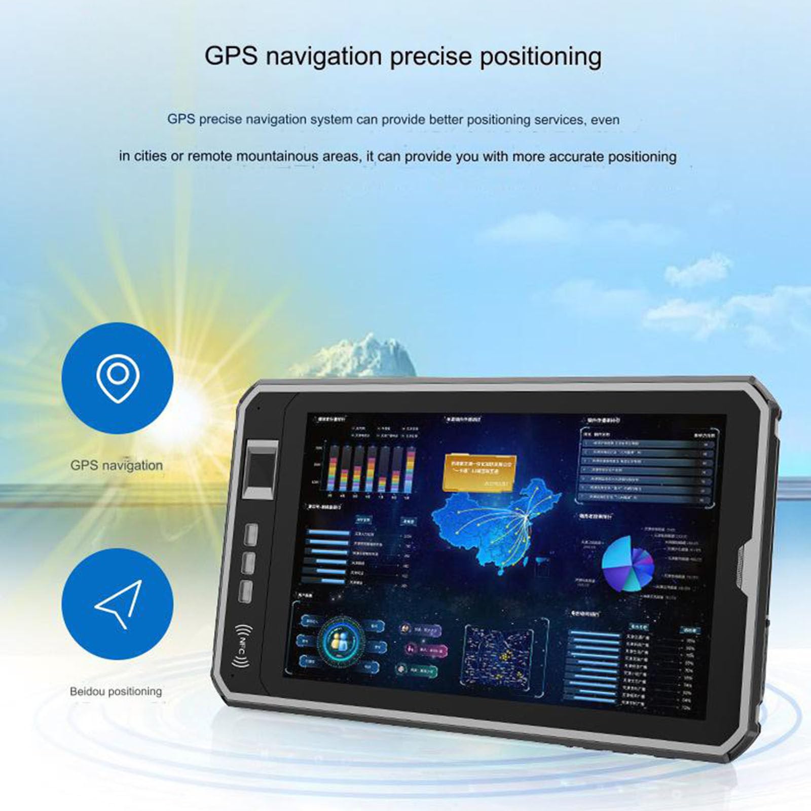 10-Inch YXH-LPMM Industrial Rugged Tablet - NFC, HD Android 7.0 (3GB+32GB), WiFi, Explosion-Proof for Hazardous Environments - Perfect for Factory Automation, Warehouse Management & Outdoor Field Work