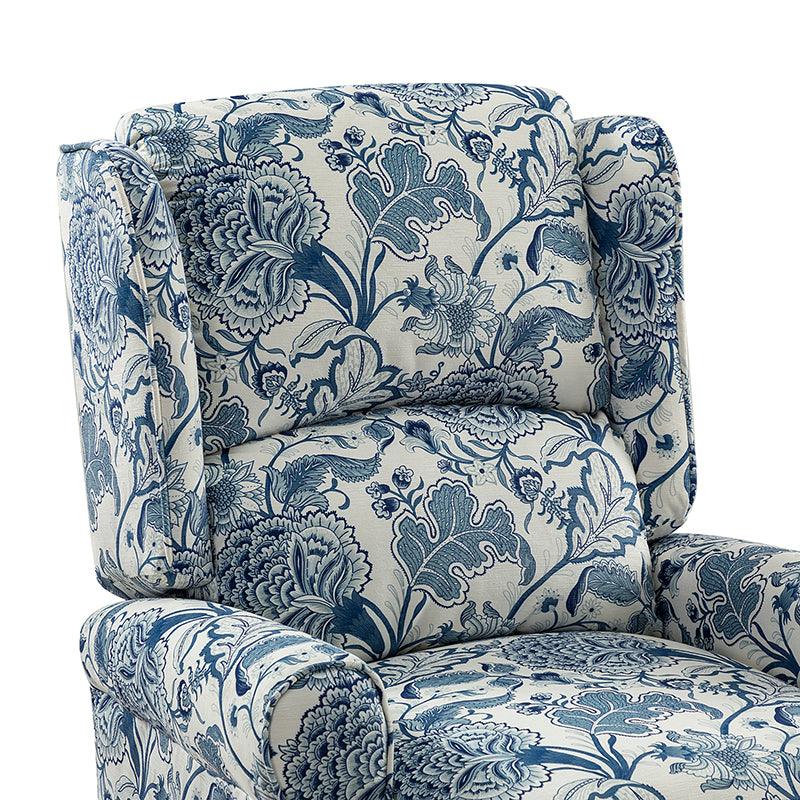 Erdeni Upholstered Manual Wingback Recliner Chair - Comfortable Living Room Armchair with Smooth Reclining Mechanism - Perfect for Home Theater, Reading Nook & Relaxation
