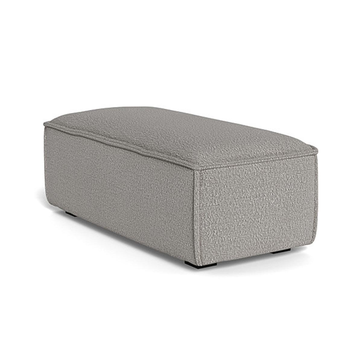 Daphne Boucle Footrest - Soft Plush Ottoman Pouf for Living Room, Bedroom & Office - Comfortable Foot Stool with Modern Design for Relaxing, Reading & Decor