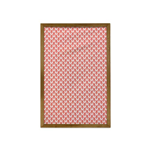 Coral and White