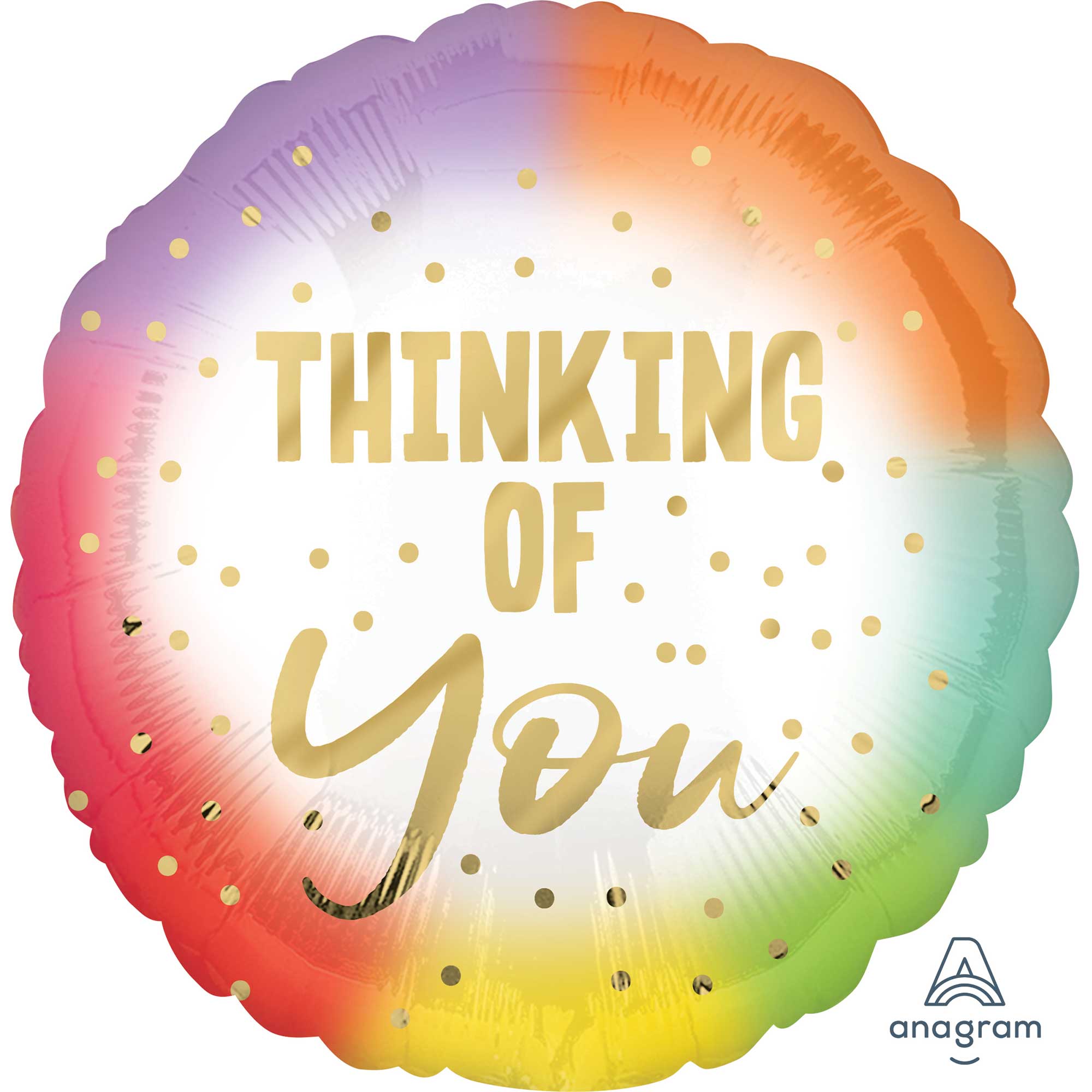 45cm Standard HX Thinking of You Ombre Balloon - Perfect for Birthday Parties, Baby Showers & Romantic Decorations