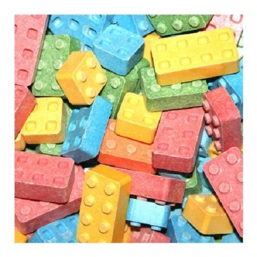 Dubble Bubble Candy Blox Assorted Uncoated Chewy Candy - 11 Pound Bulk Bag for Parties, Halloween Treats & Candy Buffets