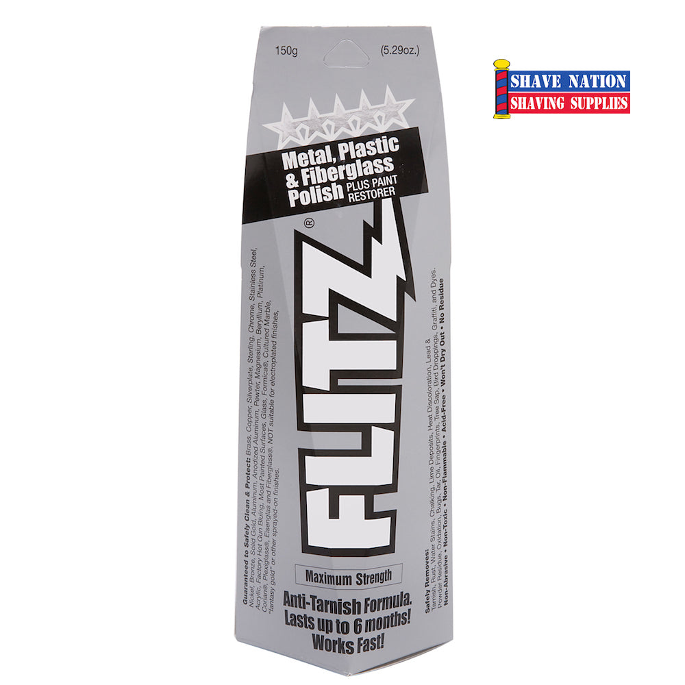 Flitz Metal Polish - 8 oz Tube for Restoring Shine on Stainless Steel, Aluminum, Chrome & More - Perfect for Cars, Motorcycles, Jewelry & Household Items