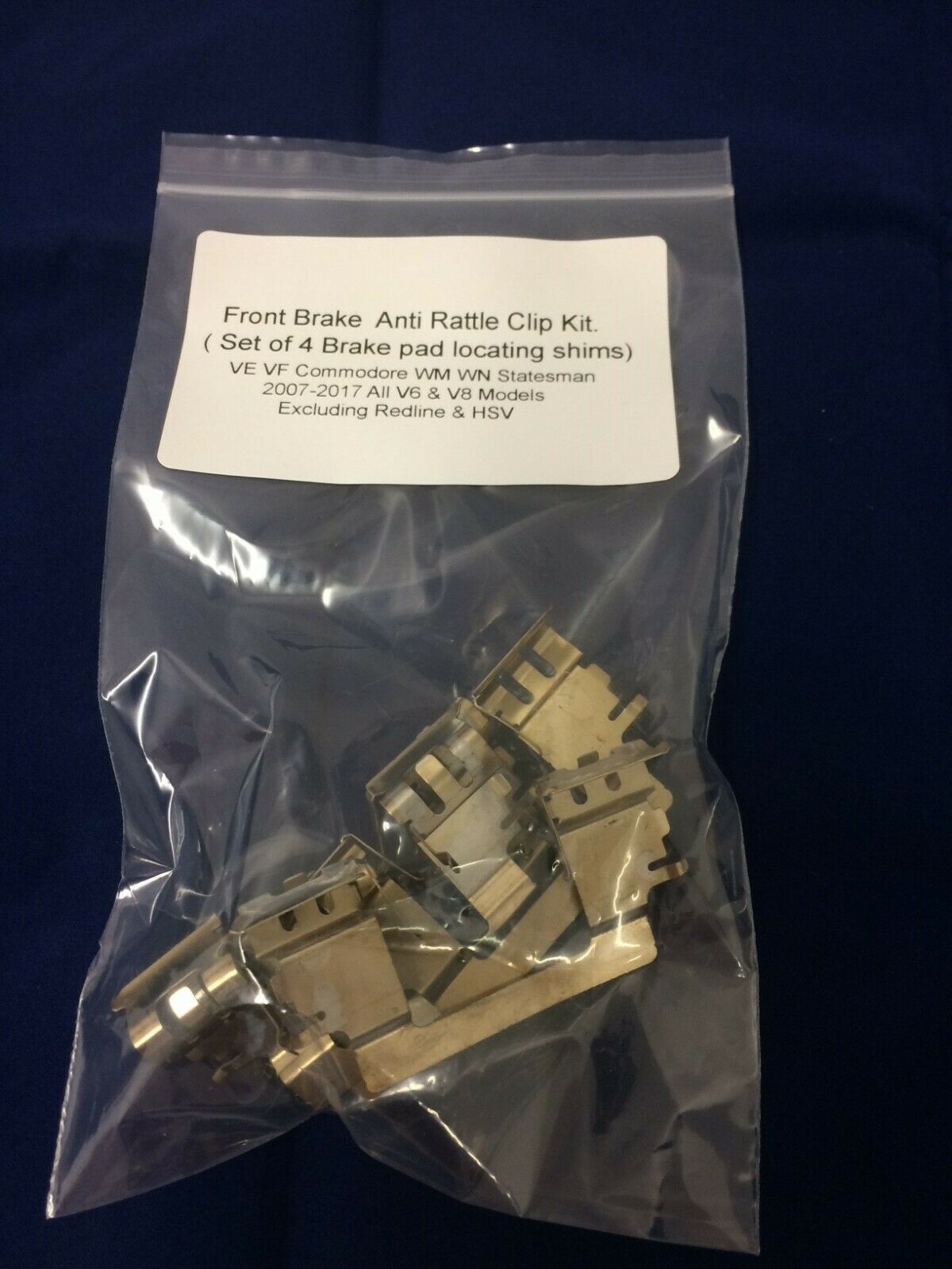 Genuine VE VF Commodore WM WN Statesman Front Brake Pads & Shim Set for V6 & V8 - Perfect for Smooth Braking & Performance Driving