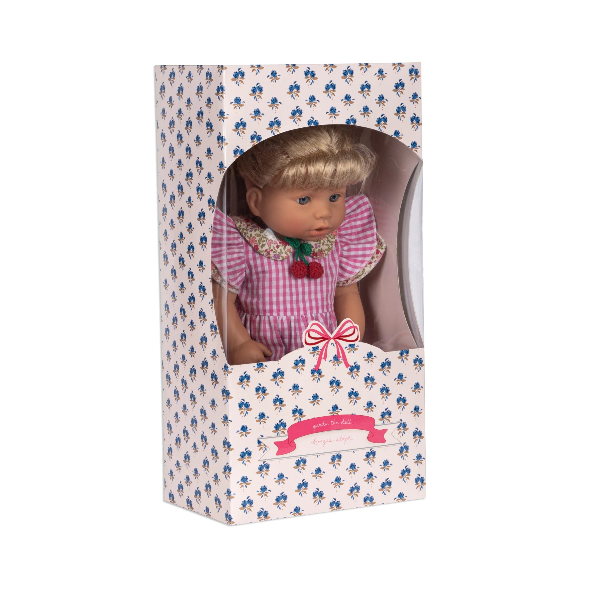 KONGES SLØJD Gerd The Doll - Premium Scandinavian Wooden Doll for Kids | Perfect for Imaginative Play, Nursery Decor & Gift Giving