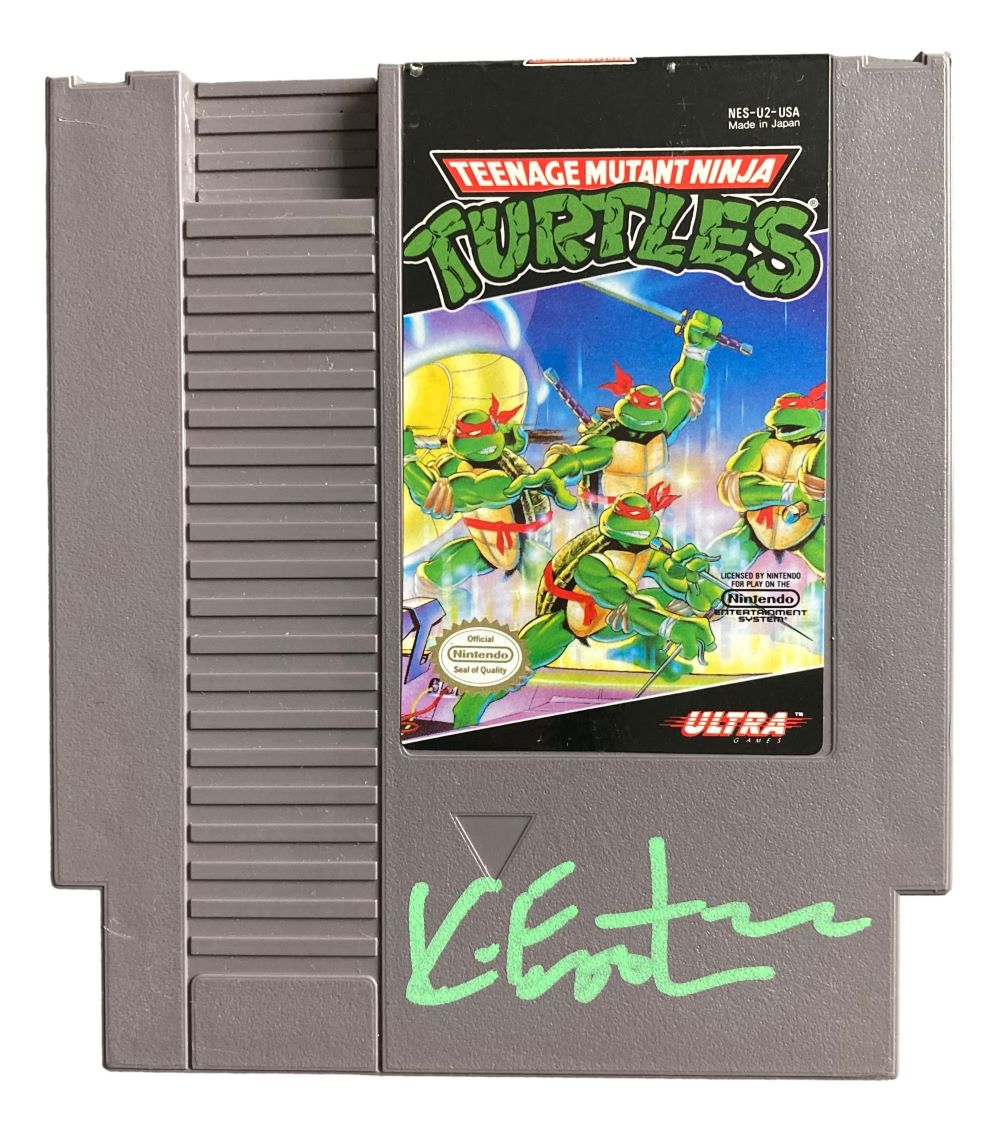 Kevin Eastman Signed 1989 Teenage Mutant Ninja Turtles NES Video Game - Authentic Collectible for TMNT Fans & Retro Gaming Enthusiasts - Perfect for Display, Gaming Memorabilia Collections & Gift Giving