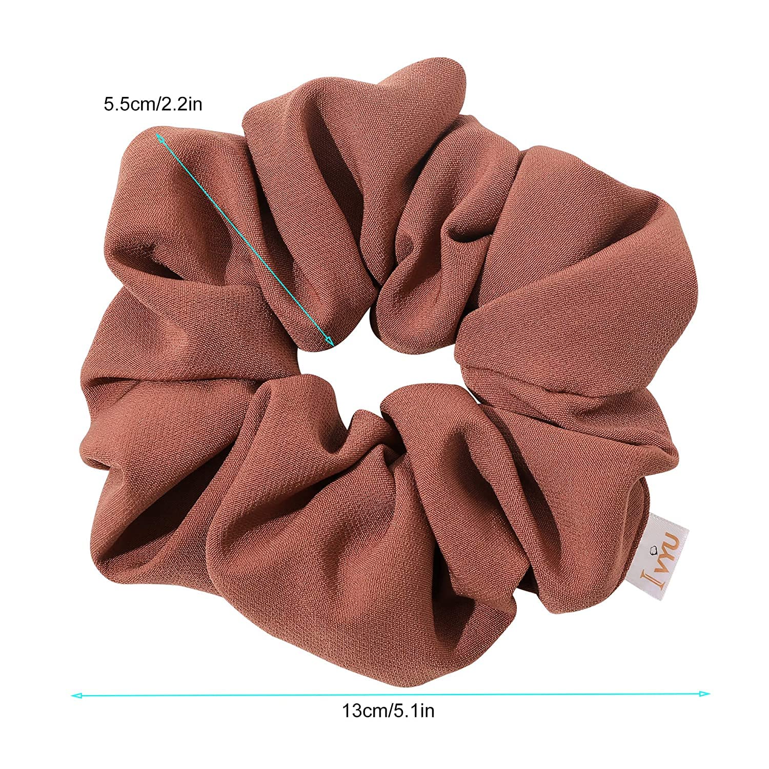 ALIBA COLLECTION Large Scrunchies for Thick Hair - No Crease Hair Ties for Women & Girls, Soft Jumbo Scrunchy for Curly Hair - Perfect for Workouts, Yoga, Office & Everyday Use