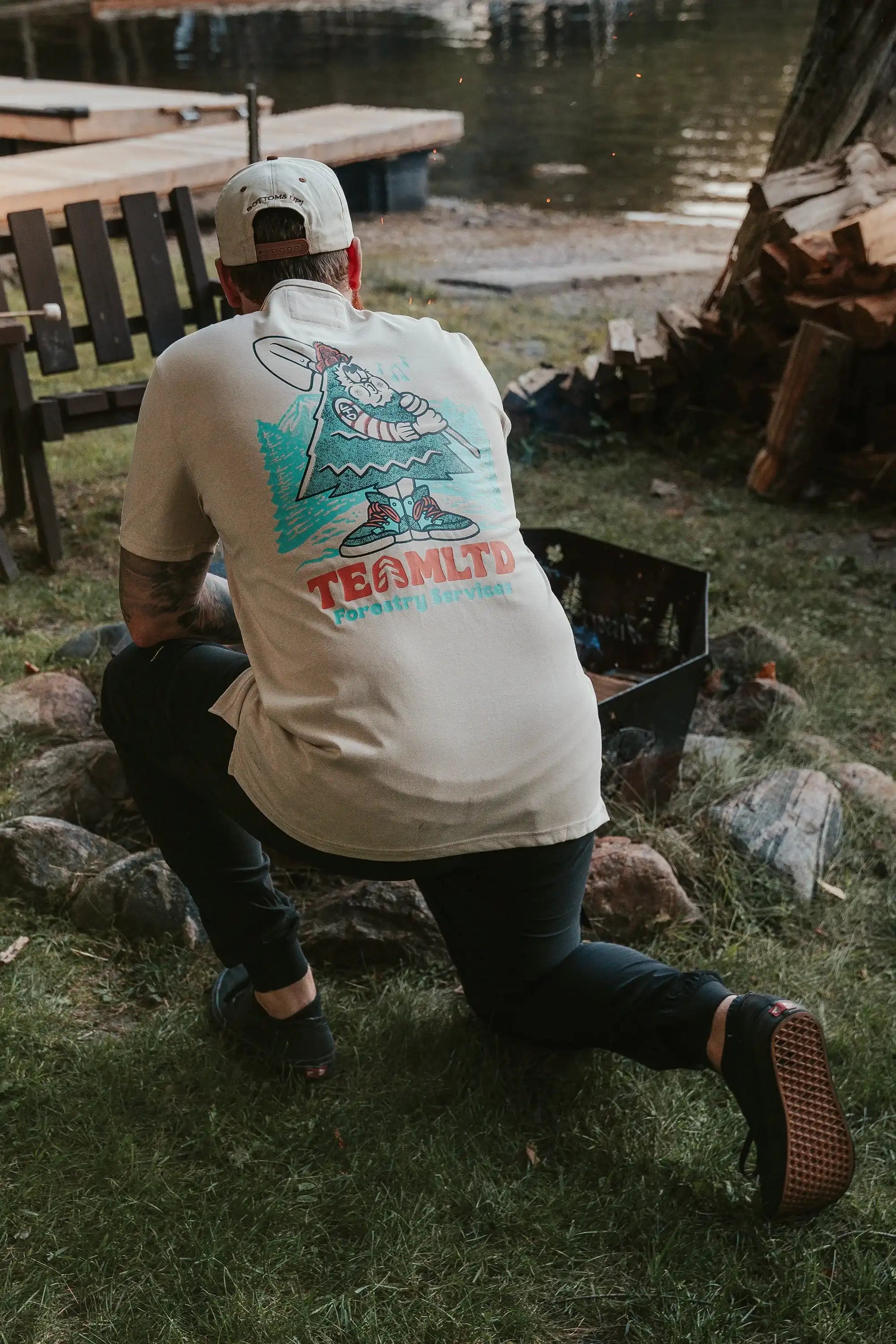 Premium Forestry Tee - Comfortable Men's T-Shirt for Outdoor Activities, Hiking & Camping