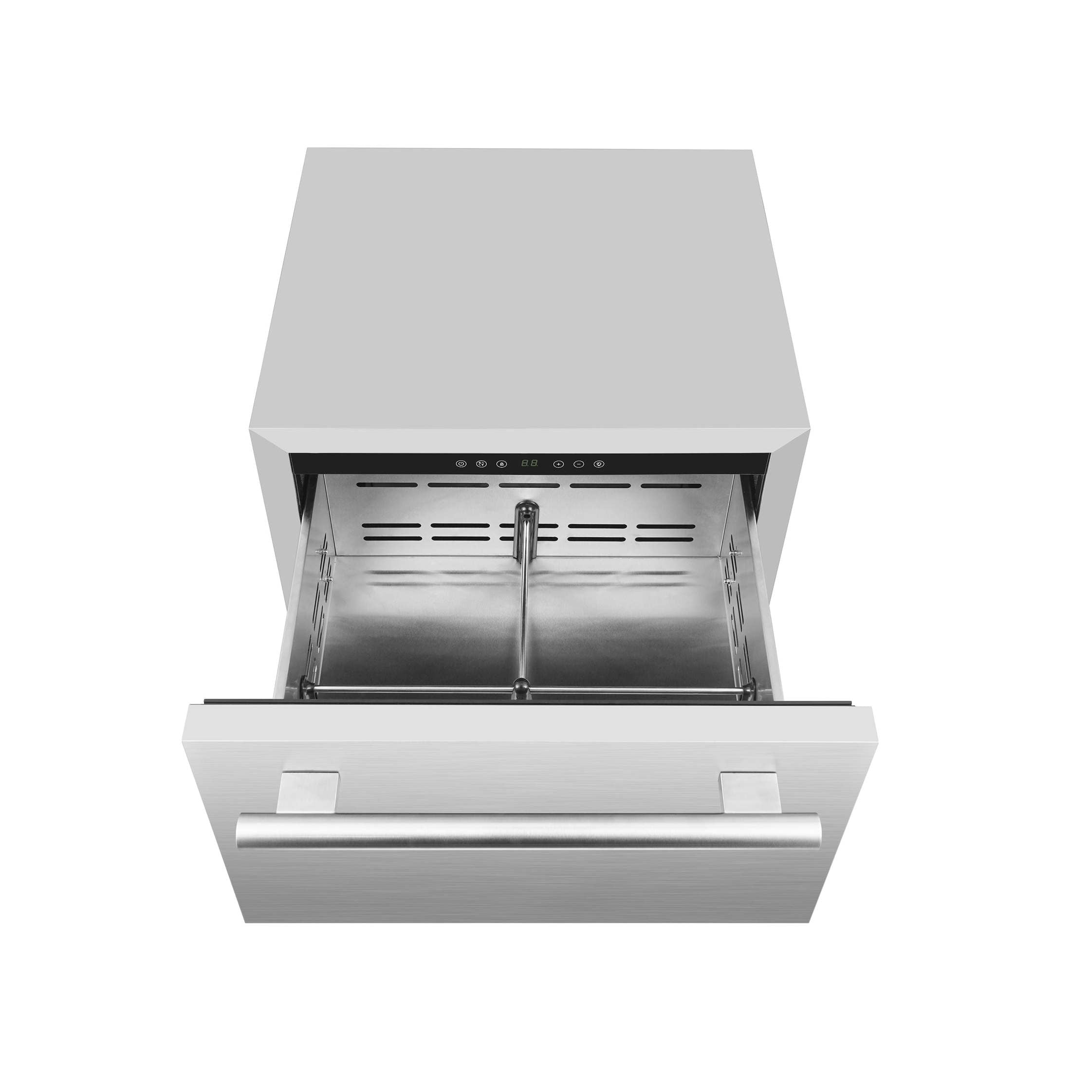 FORNO Como 24 Inch Stainless Steel Drawer Refrigerator - 4.87 cu.ft. Capacity Indoor/Outdoor Use - FDROD1611 24S - Perfect for Kitchen, Bar, Patio & Outdoor Entertaining