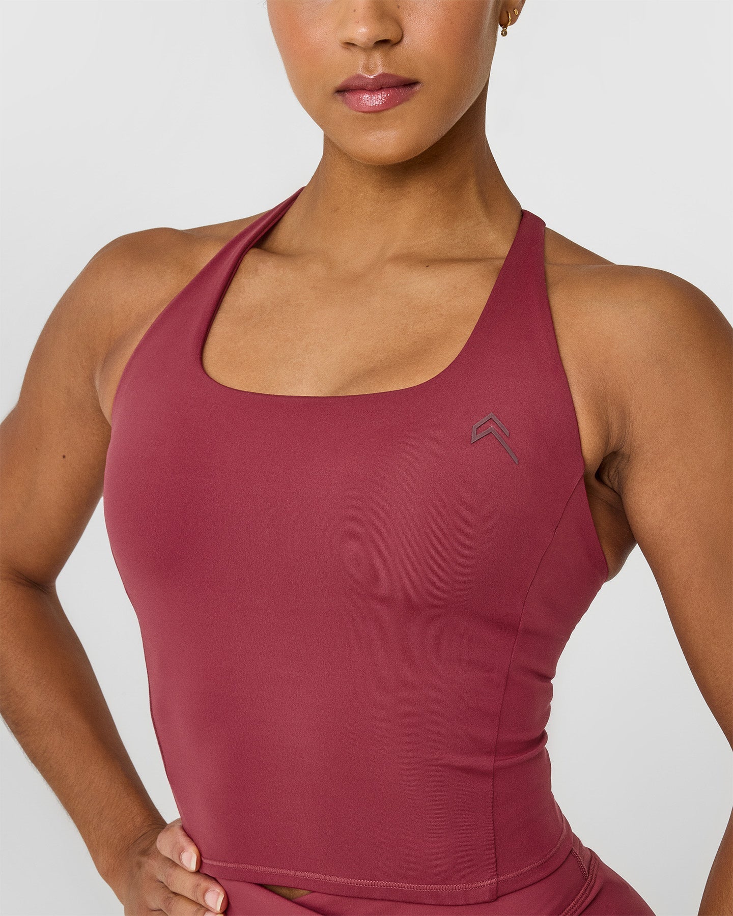 Timeless Square Neck Mid Vest for Women - Elegant Burnt Cherry Color | Perfect for Layering, Office Wear & Casual Outfits