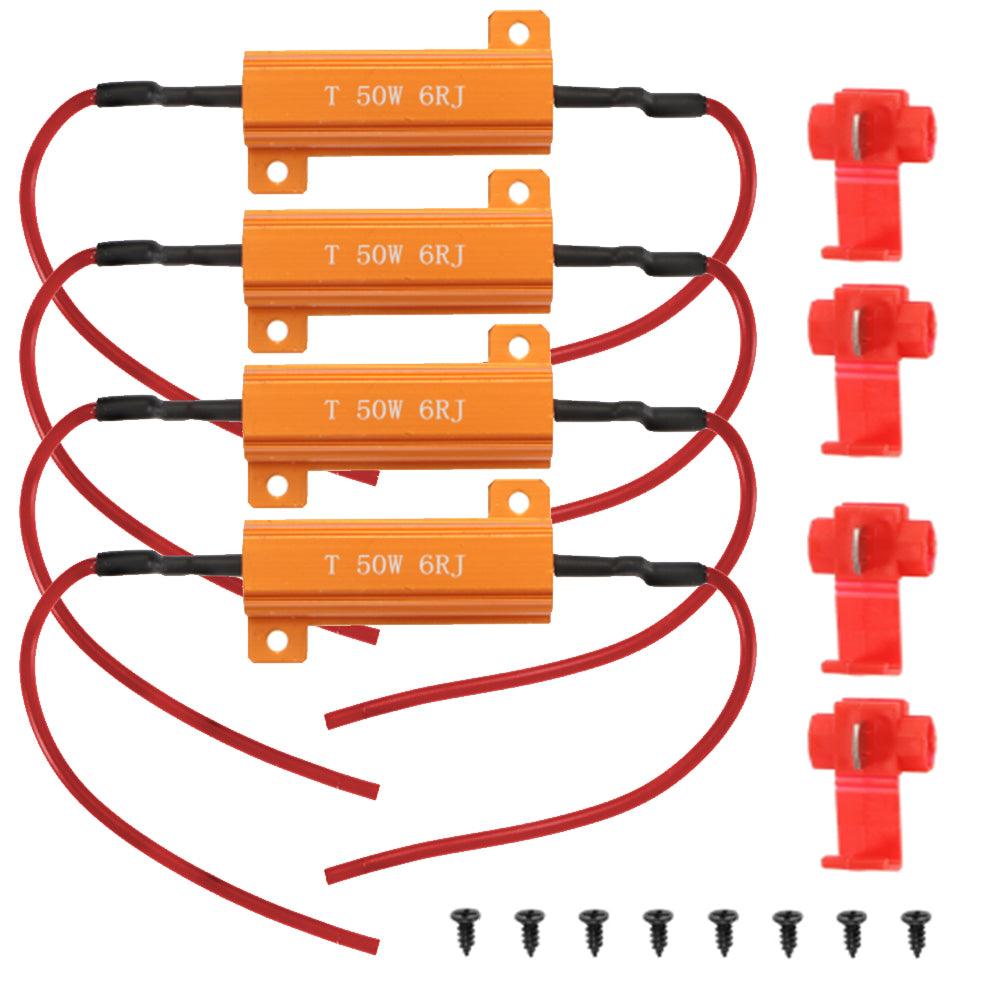 DIY Anti-Flicker CANBUS Resistor Decoder - Prevent Fast Hyper Flash & Dashboard Error Codes for Turn Signal Lights | Perfect for LED Conversion in Cars, Trucks, and Motorcycles